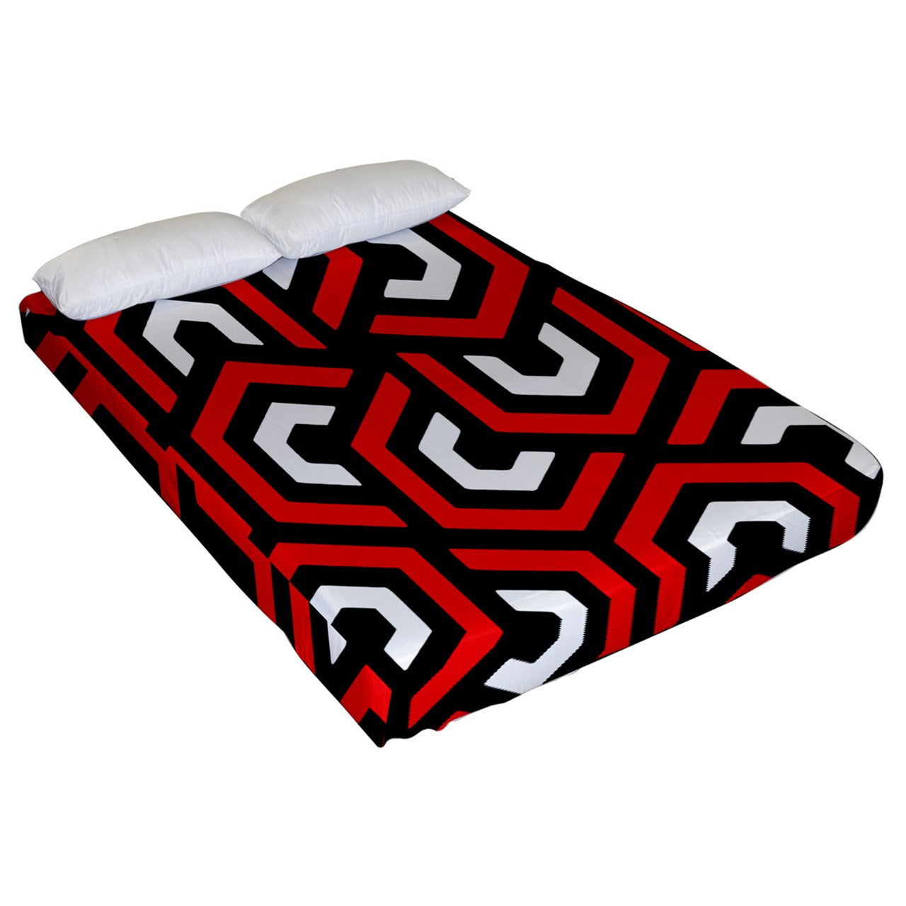 Amazing Red Fitted Sheet (Queen Size)