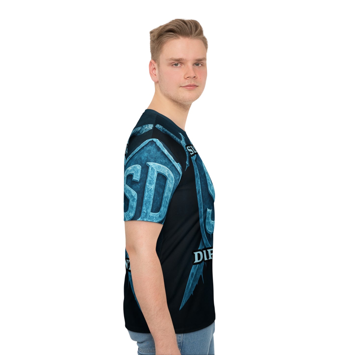 Slightly Diff-rent Blue Glacier T-Shirt (LIGHT BLUE FONT)