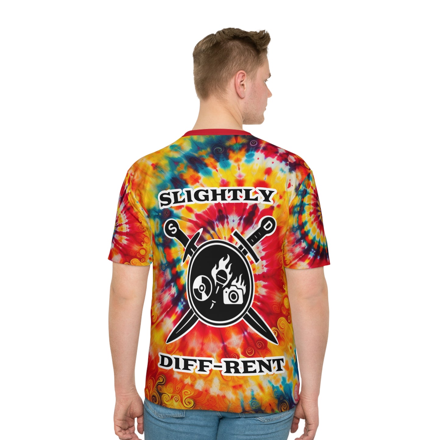 Slightly Diff-Rent T-Shirt (Rainbow Tie-Dye)