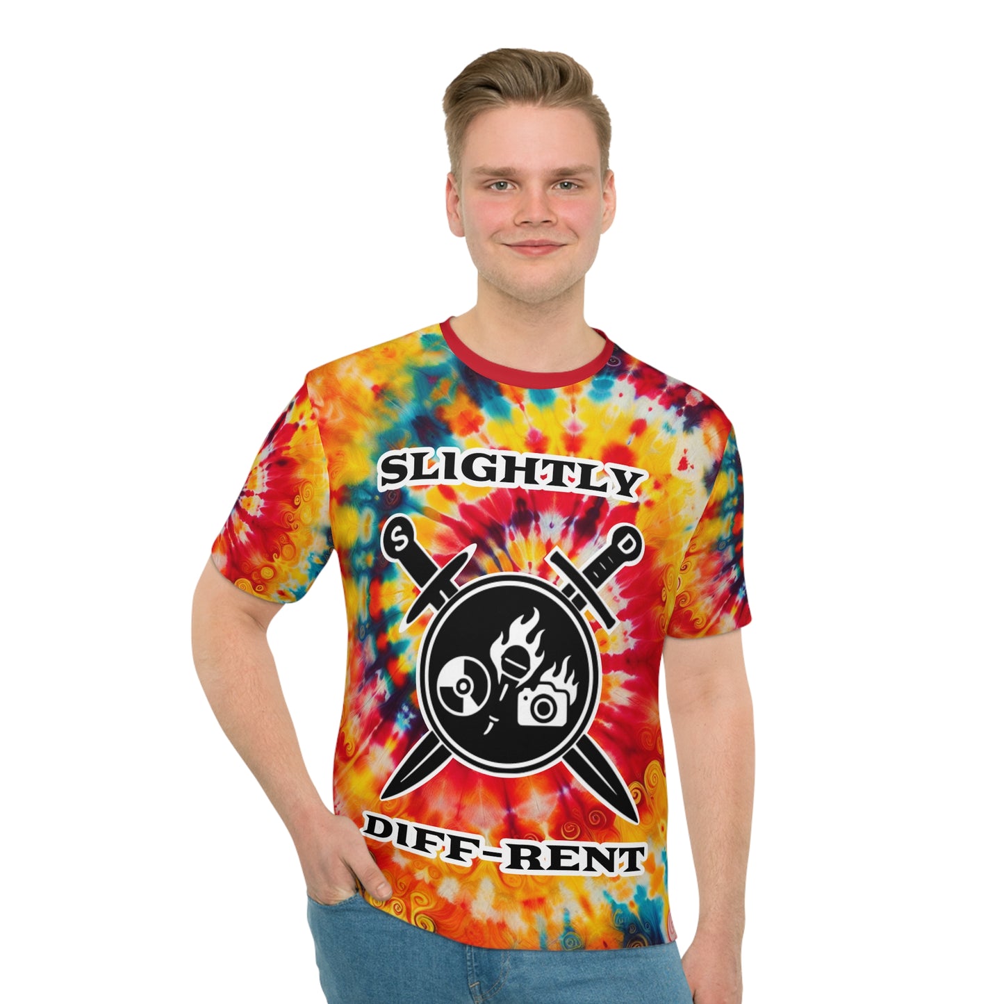 Slightly Diff-Rent T-Shirt (Rainbow Tie-Dye)