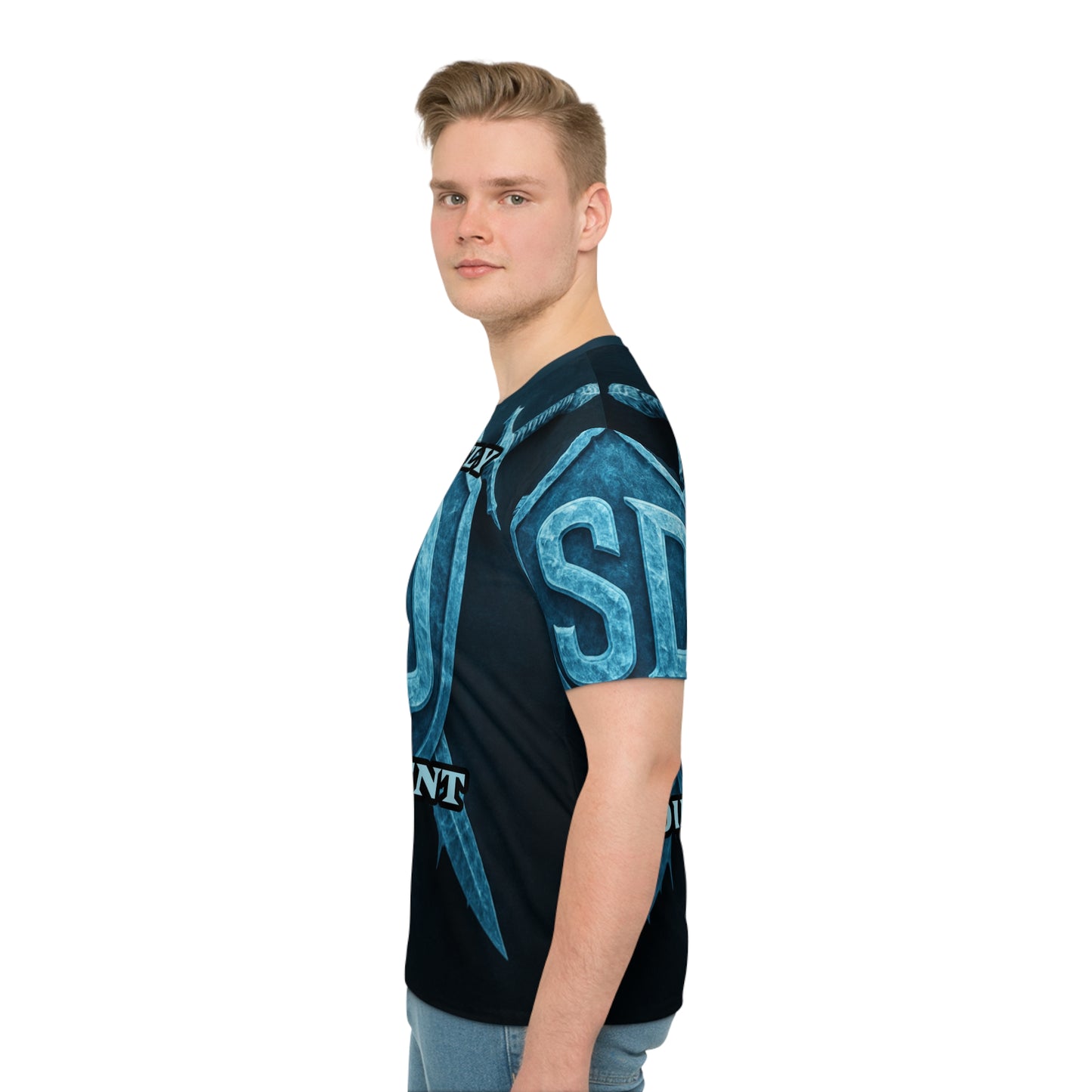 Slightly Diff-rent Blue Glacier T-Shirt (LIGHT BLUE FONT)