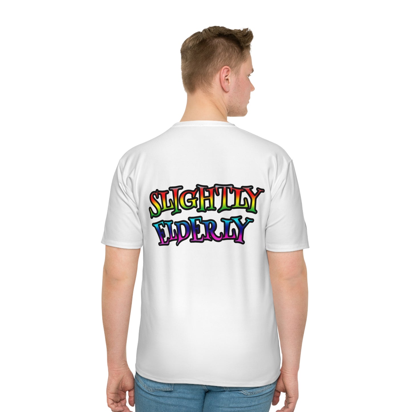 Donut King/Slightly Elderly T-shirt (White and gradient) (slightly diff-rent)