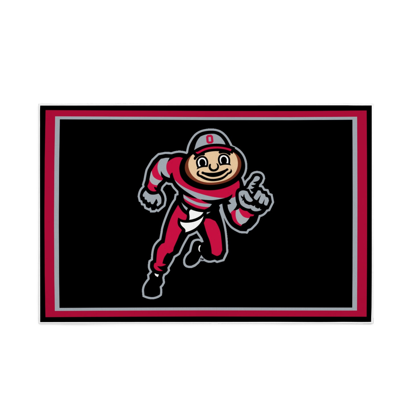 Ohio State Inspired Area Rug 5' x 3.2'