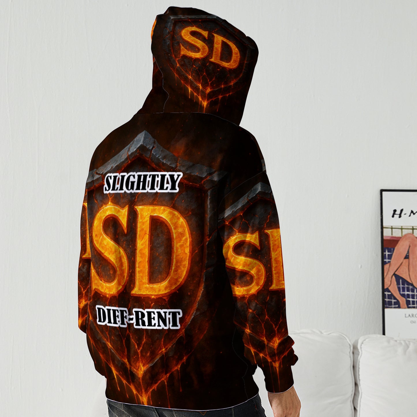 Slightly Diff-rent Earthquake Shield Hoodie