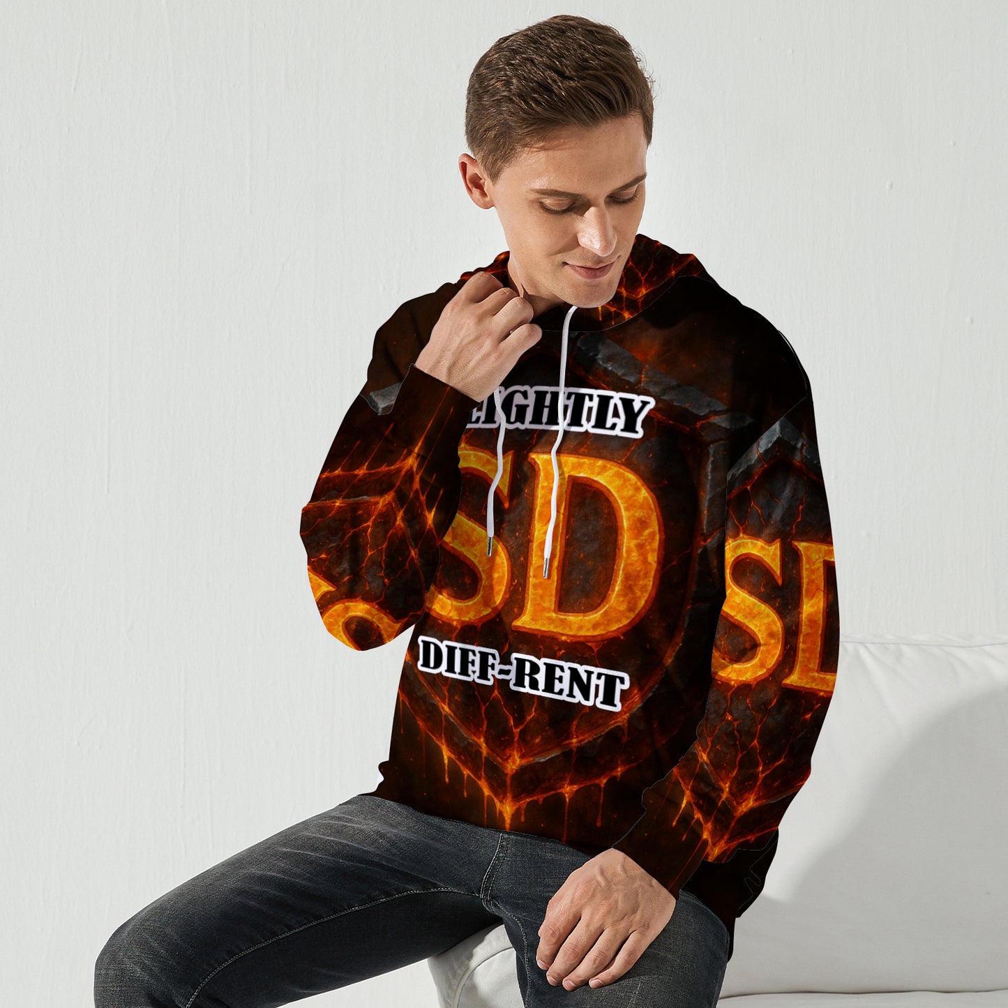 Slightly Diff-rent Earthquake Shield Hoodie