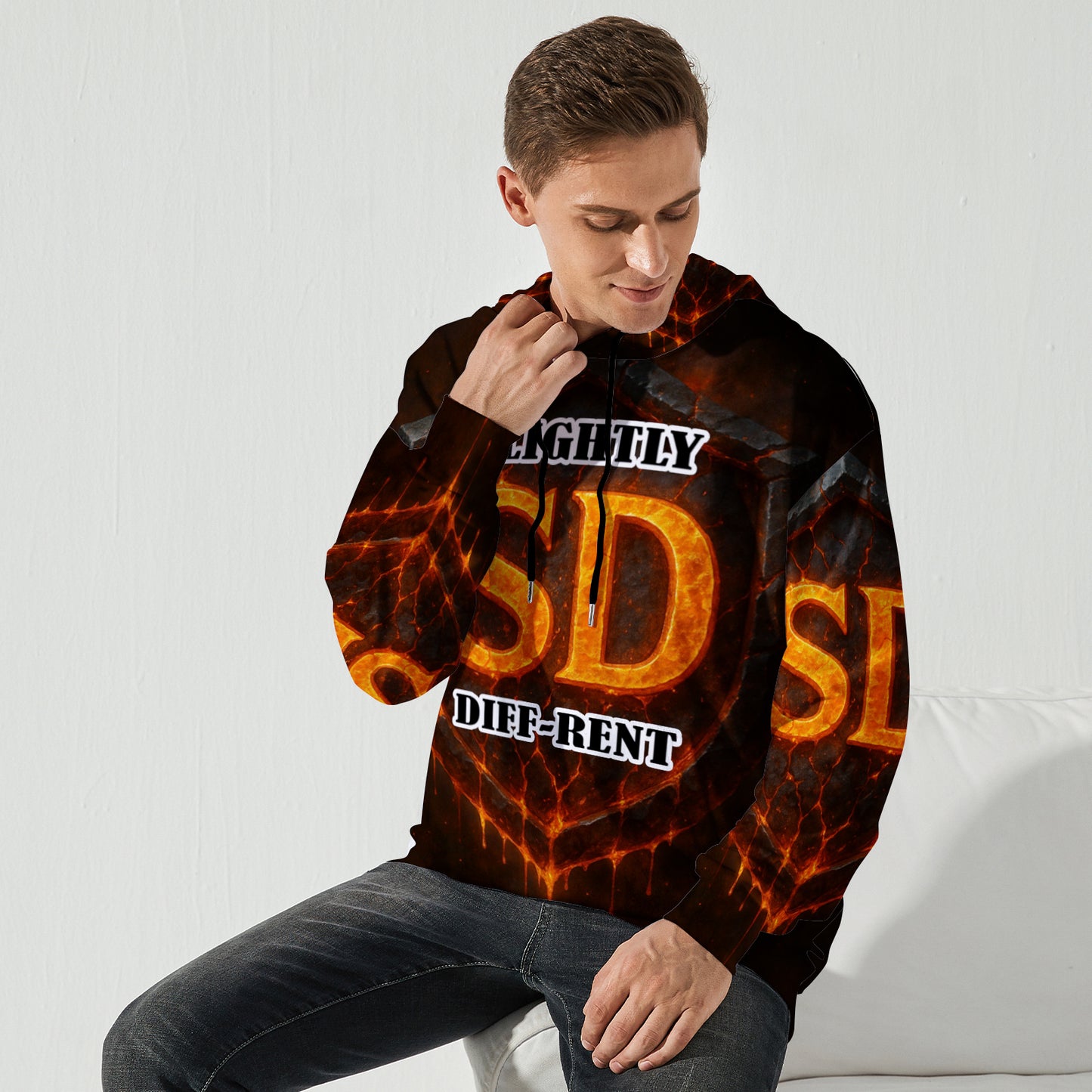 Slightly Diff-rent Earthquake Shield Hoodie