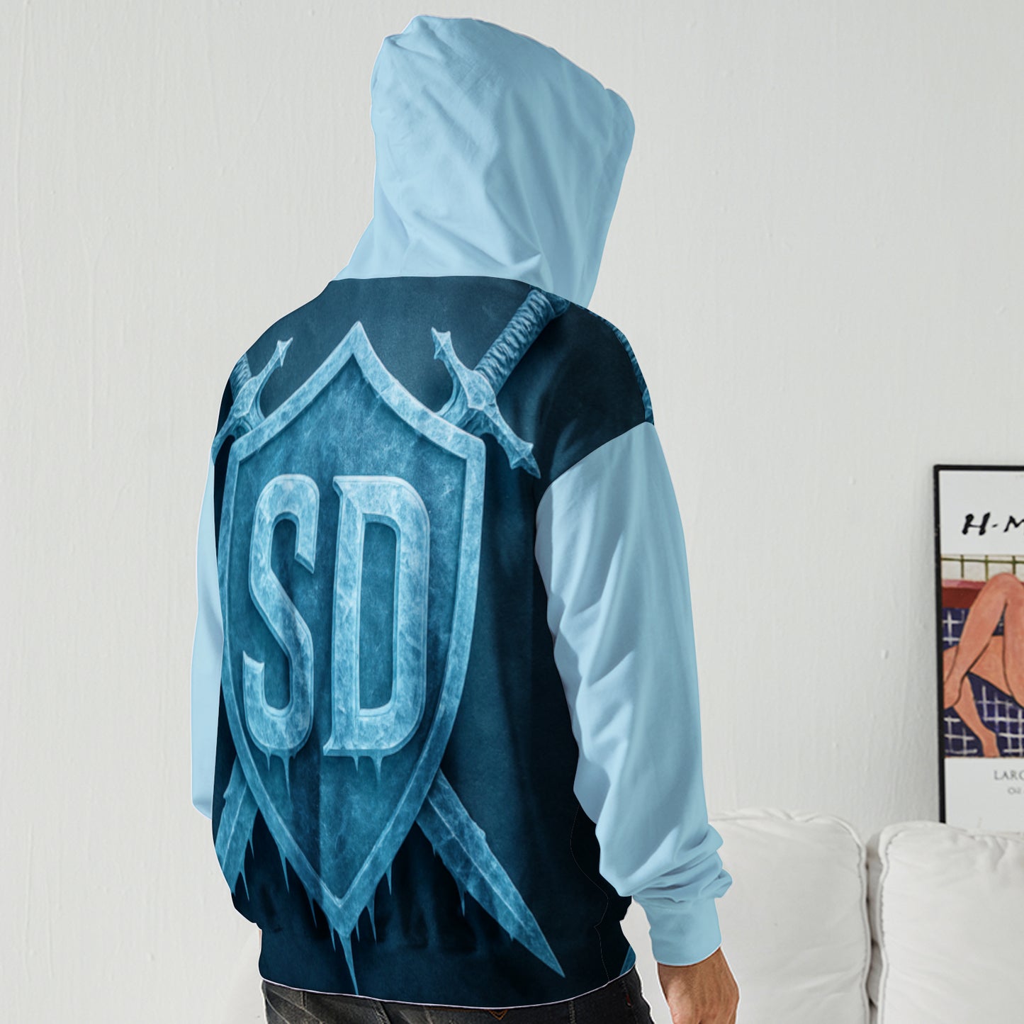 Slightly Diff-rent Blue Glacier Hoodie (Light Blue)
