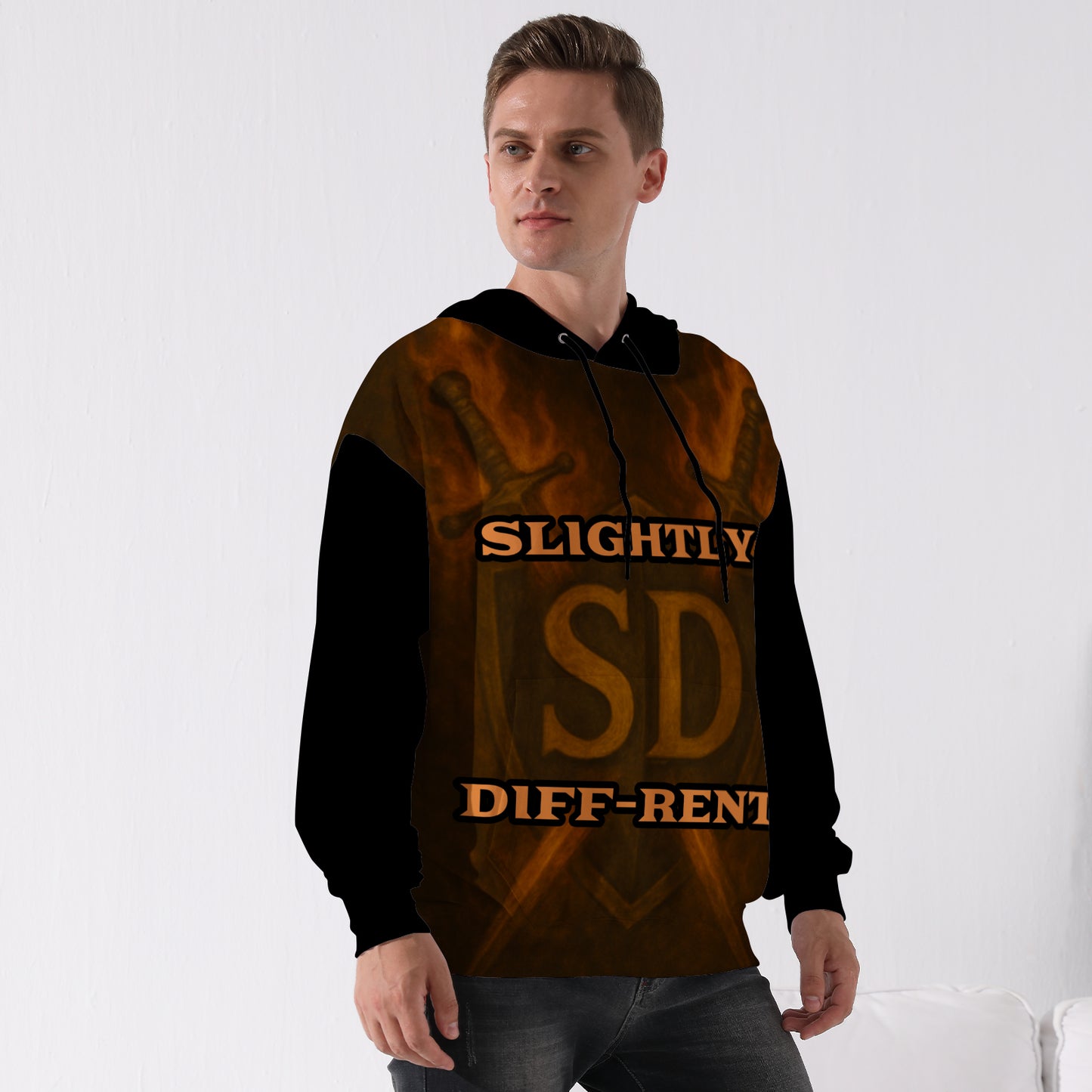 Slightly Diff-rent Earthly Shield Hoodie (Black)