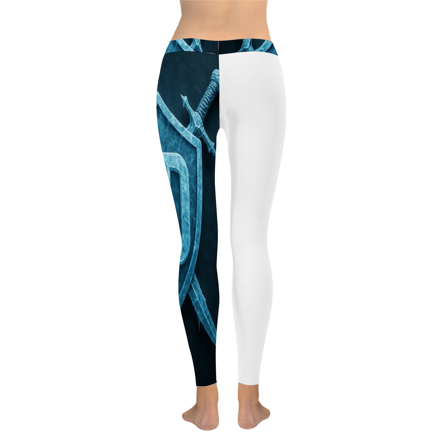 Slightly Diff-rent Blue Glacier Leggings (white)