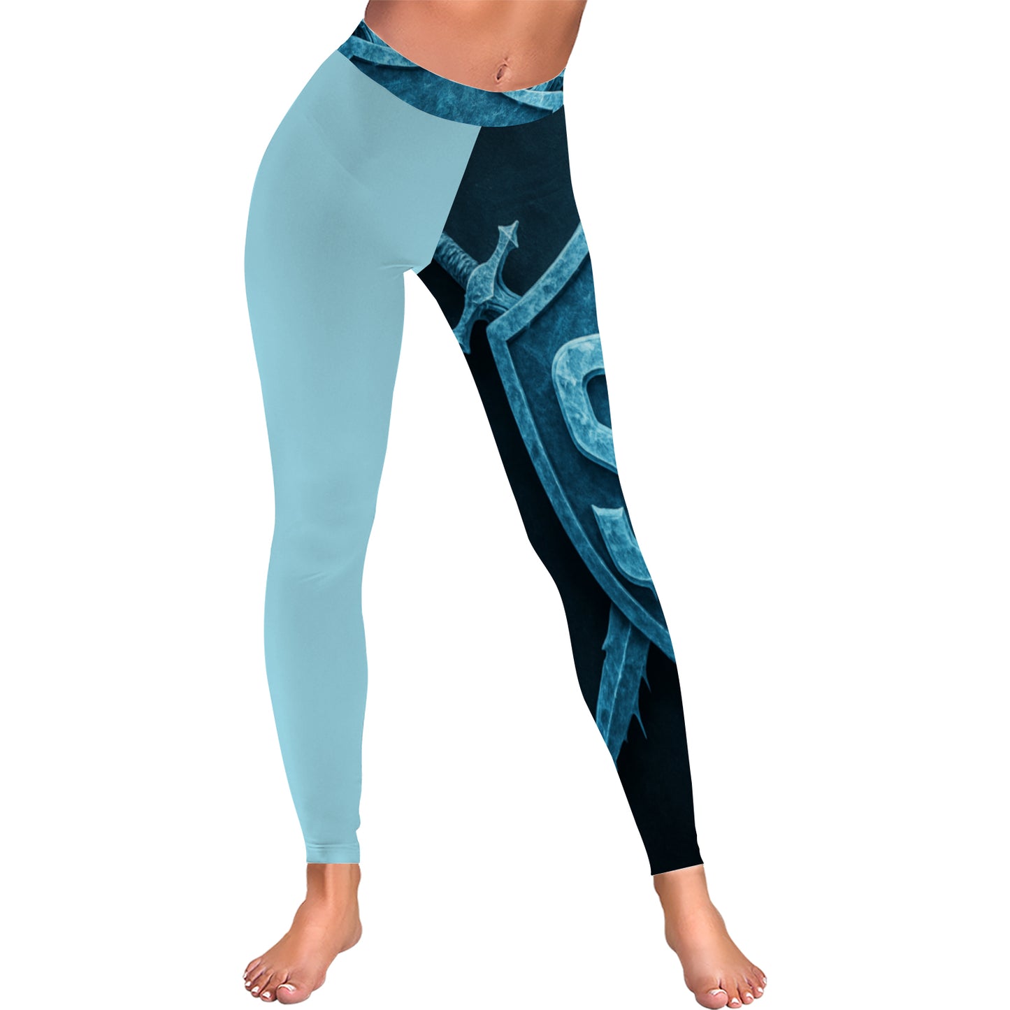 Slightly Diff-rent Blue Glacier Leggings (light blue)