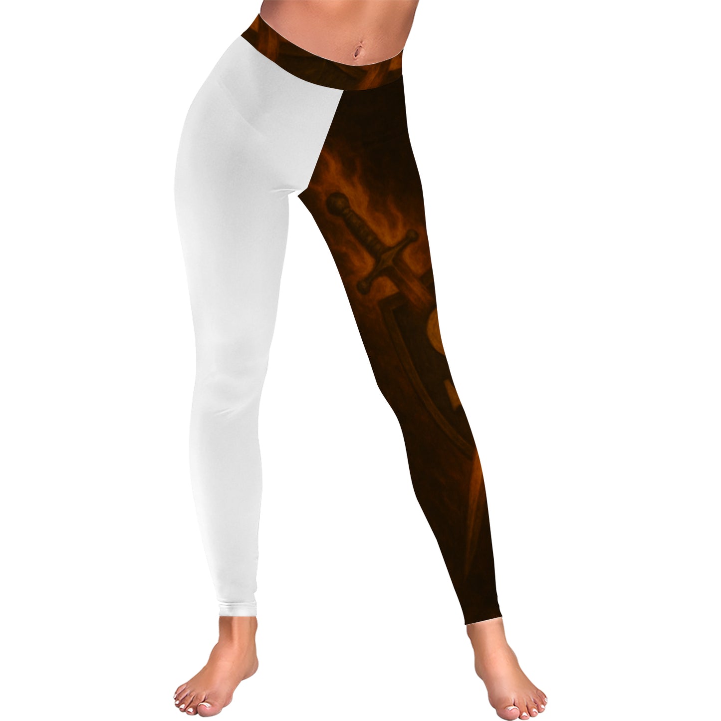 Slightly Diff-rent Earthly Shield Leggings (white)