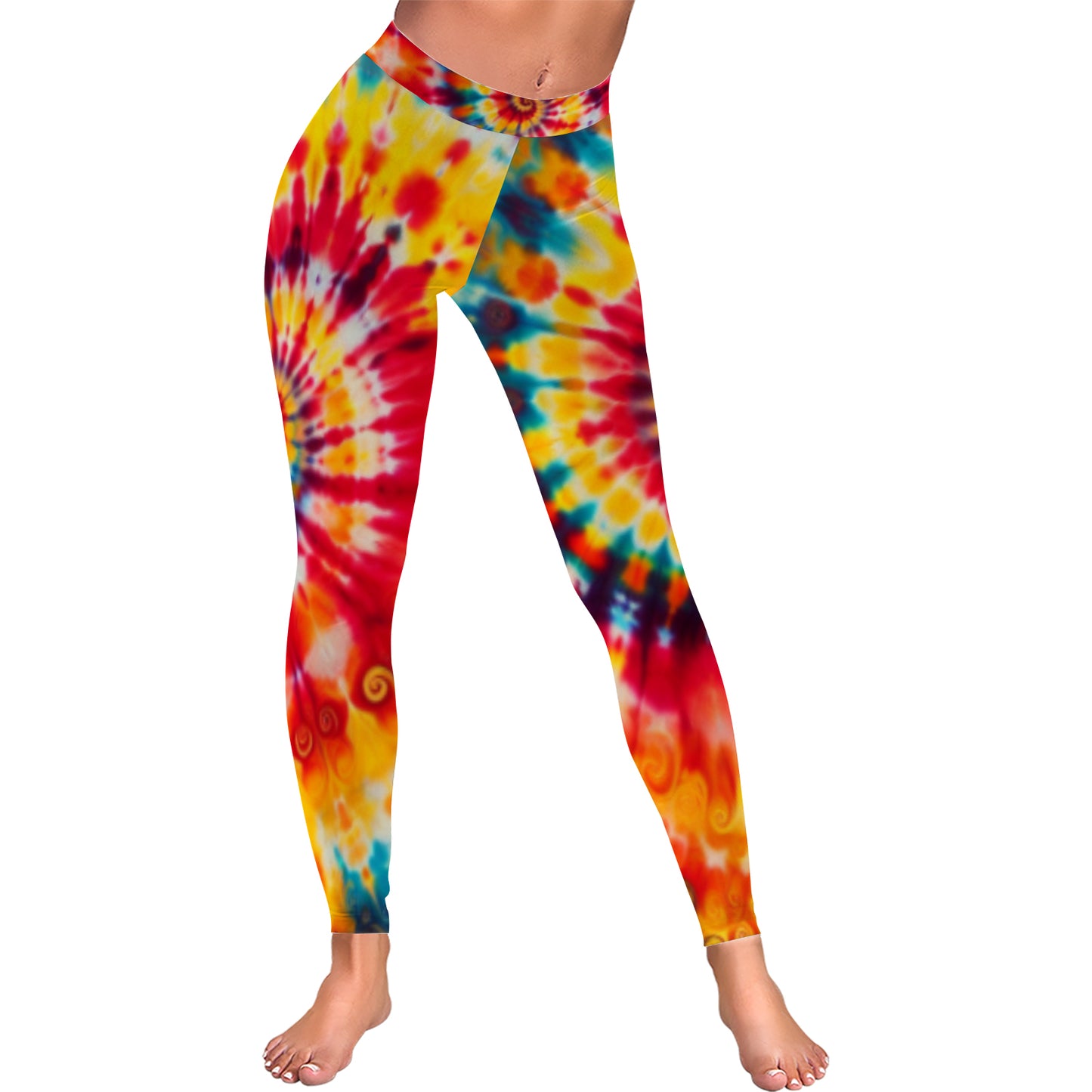 Slightly Diff-rent Leggings (rainbow tie-dye)