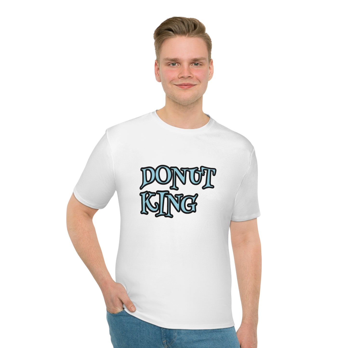 Donut King/Slightly Elderly white and blue T-Shirt (slightly diff-rent)