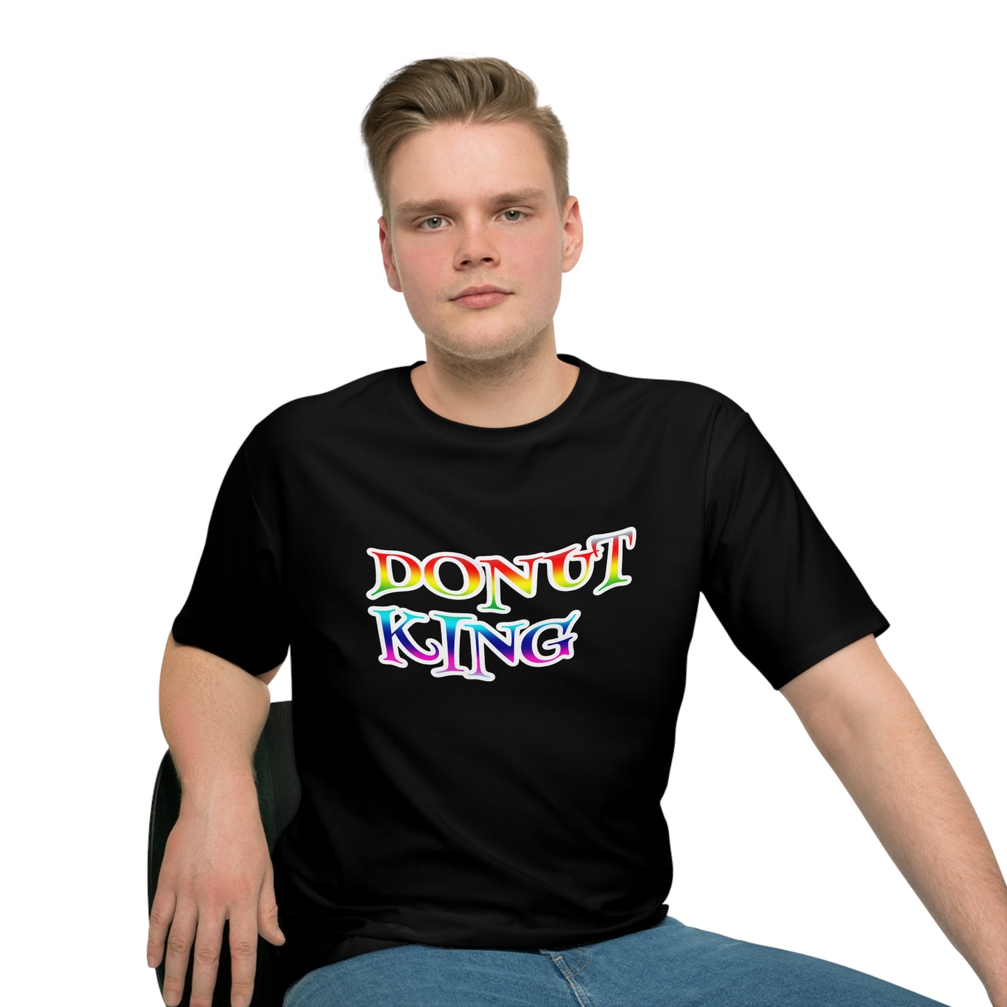 Donut King/Slightly Elderly T-Shirt (black and gradient) (slightly diff-rent)