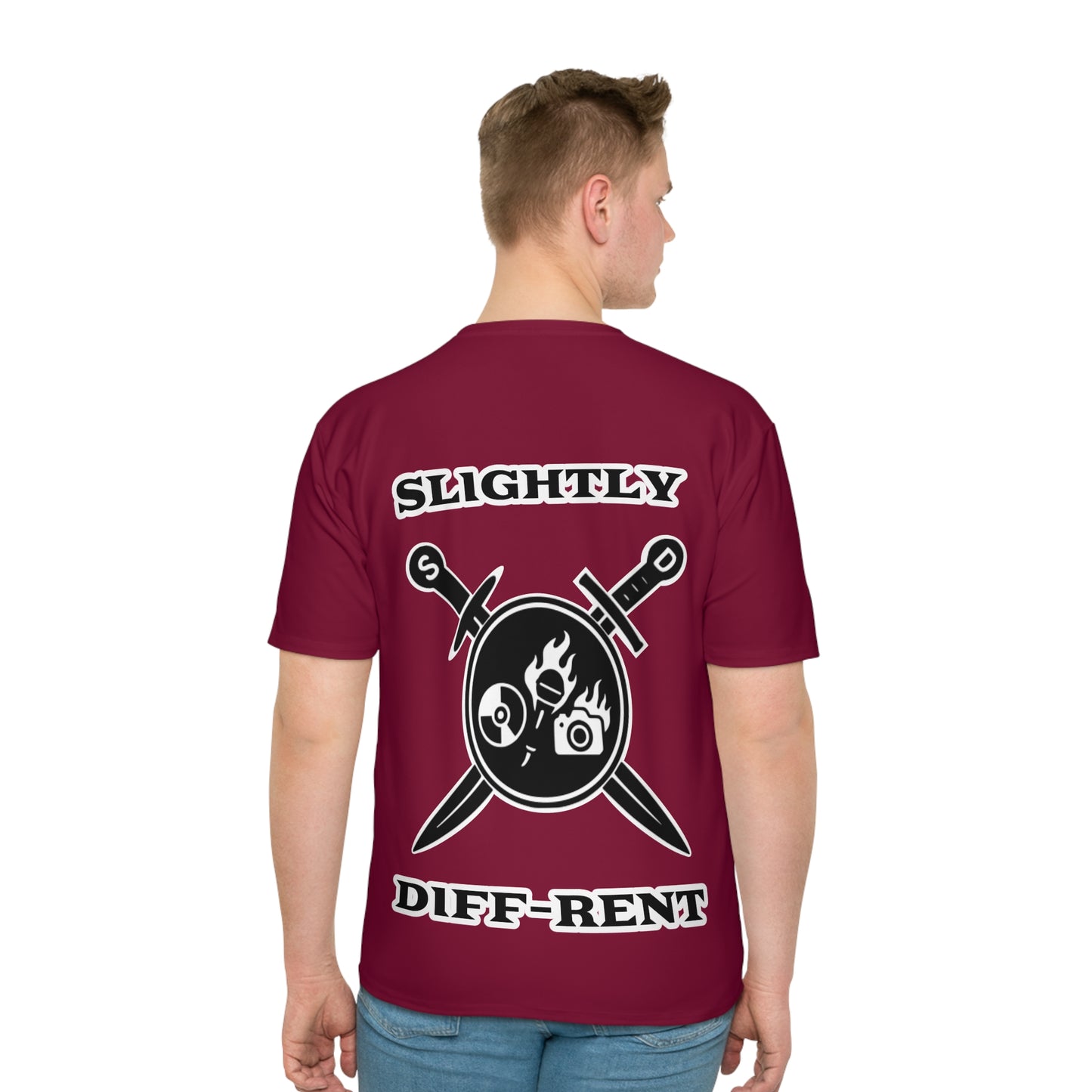 Slightly Diff-Rent T-Shirt (Burgundy)