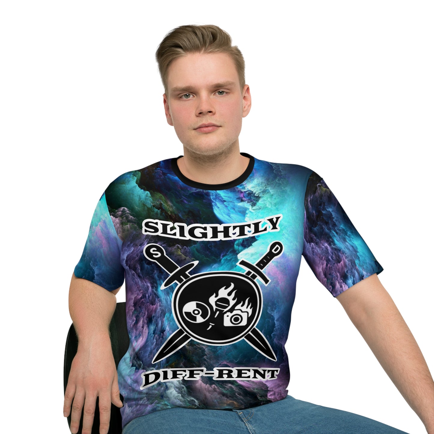 Slightly Diff-Rent T-Shirt (Colorful Clouds)