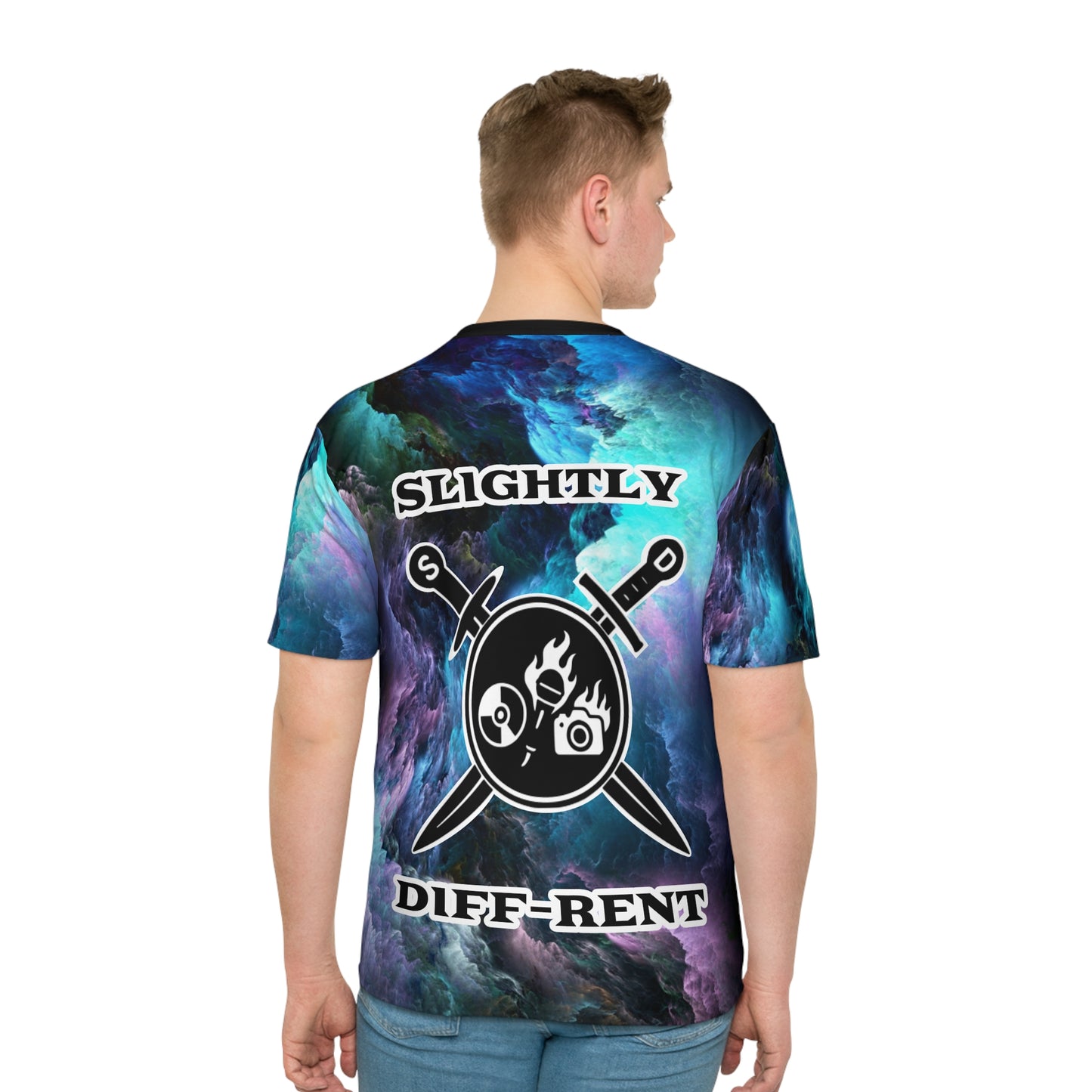 Slightly Diff-Rent T-Shirt (Colorful Clouds)