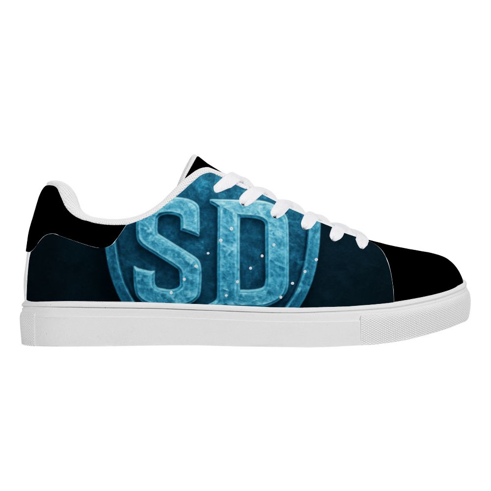 Slightly Diff-rent Blue Glacier Casual Sneakers (Black)