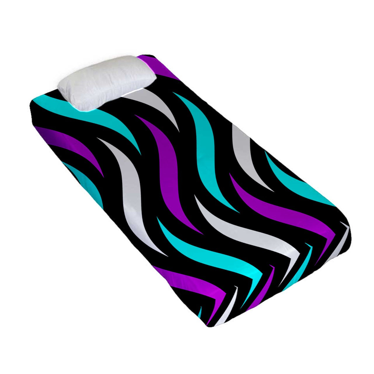 Vibrant Splash 2 Fitted Sheet (Twin Size)