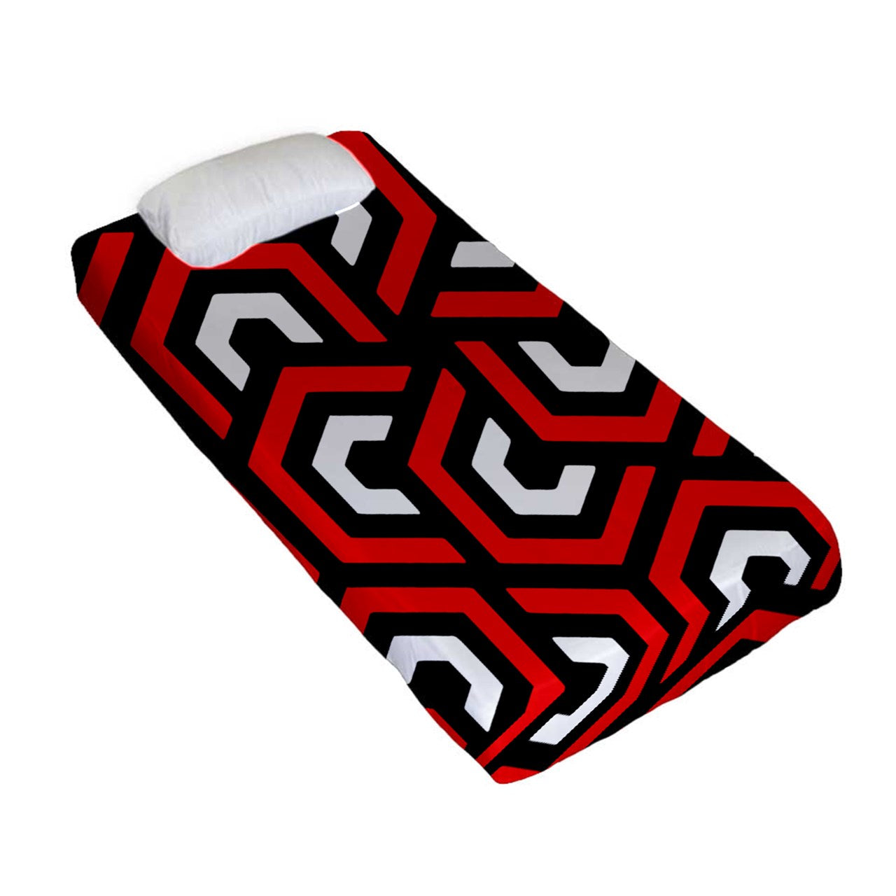 Amazing Red Fitted Sheet (Twin Size)