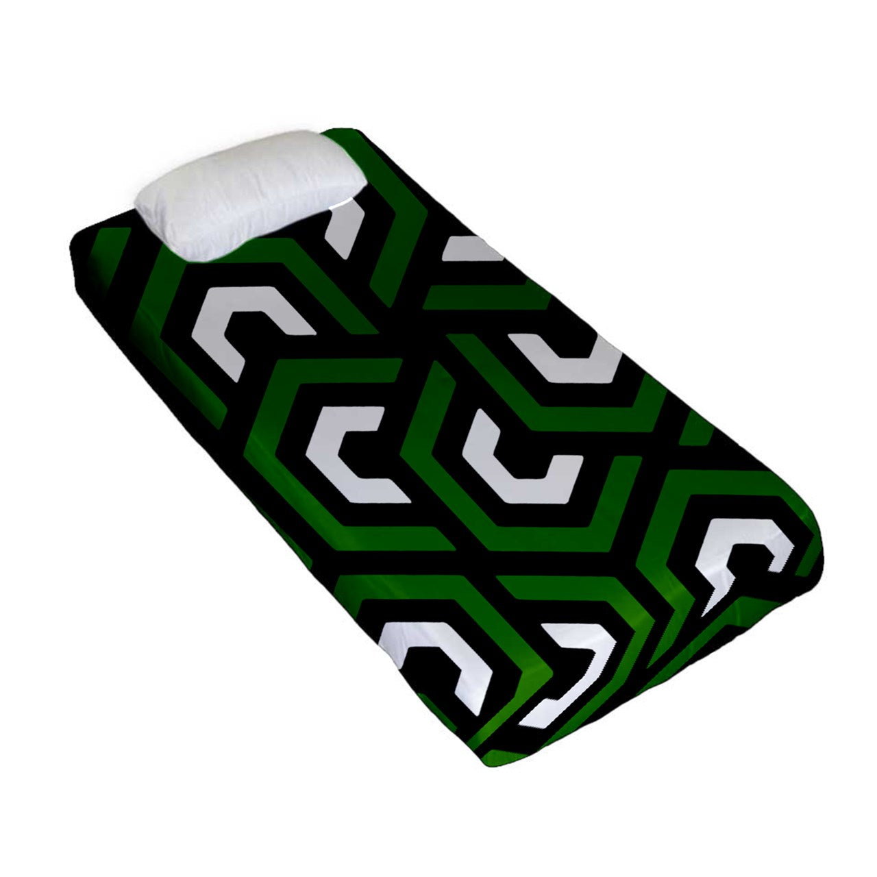 Amazing Green Fitted Sheet (Twin Size)