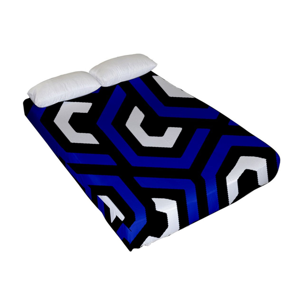 Amazing Blue Fitted Sheet (Full/ Double Size)