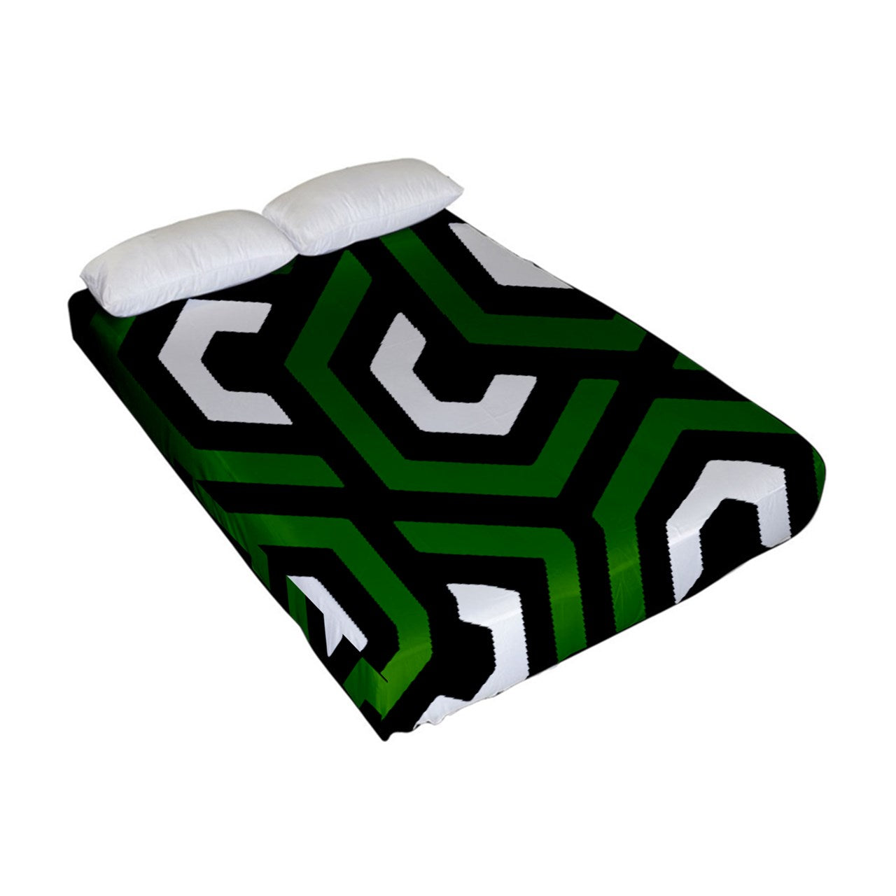 Amazing Green Fitted Sheet (Full/ Double Size)