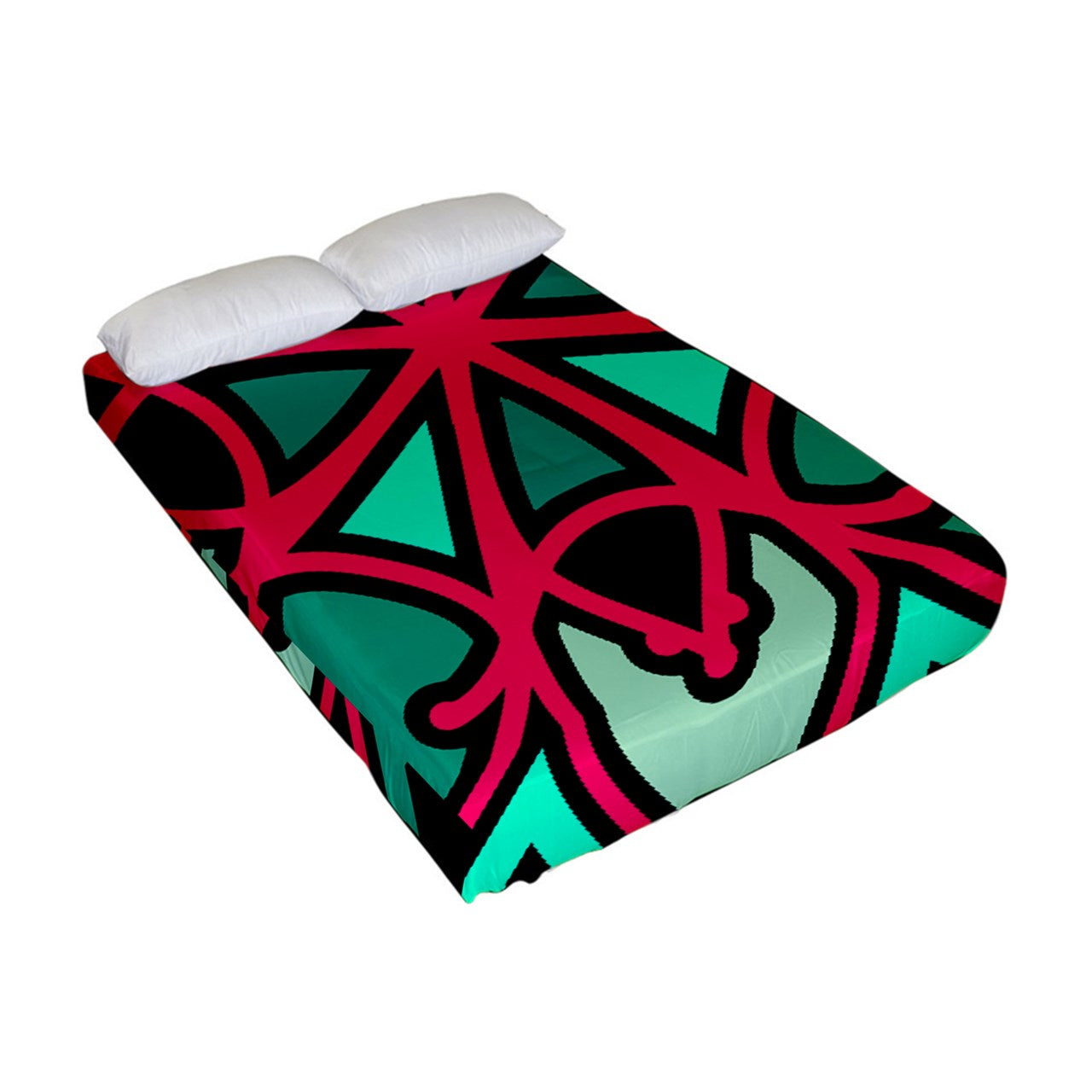 Watermelon Swizzle Fitted Sheet (Full/ Double Size)