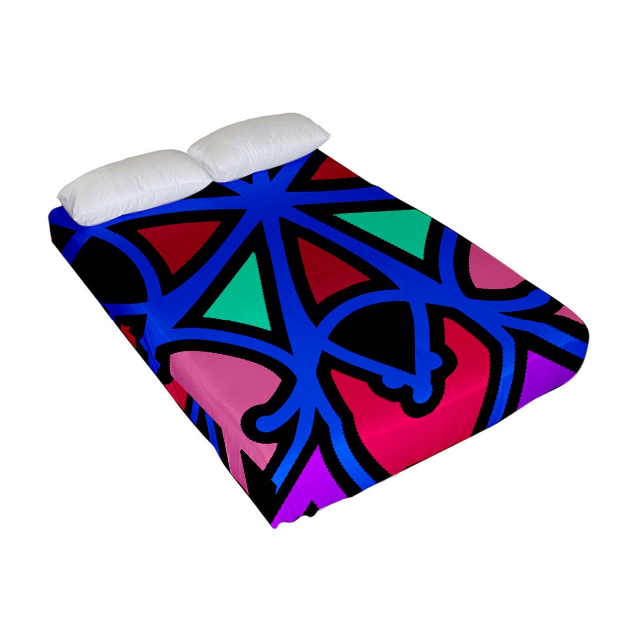 Cotton Candy Swizzle Fitted Sheet (Full/ Double Size)
