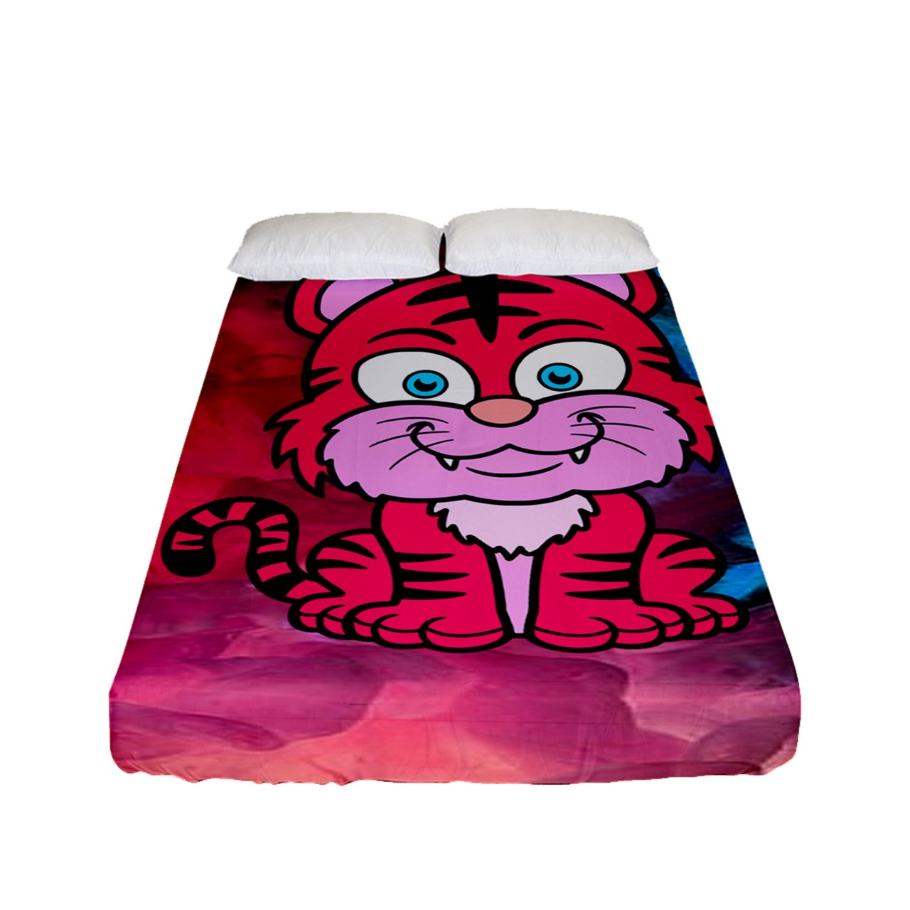 Pink Tiger Fitted Sheet (Full/ Double Size)