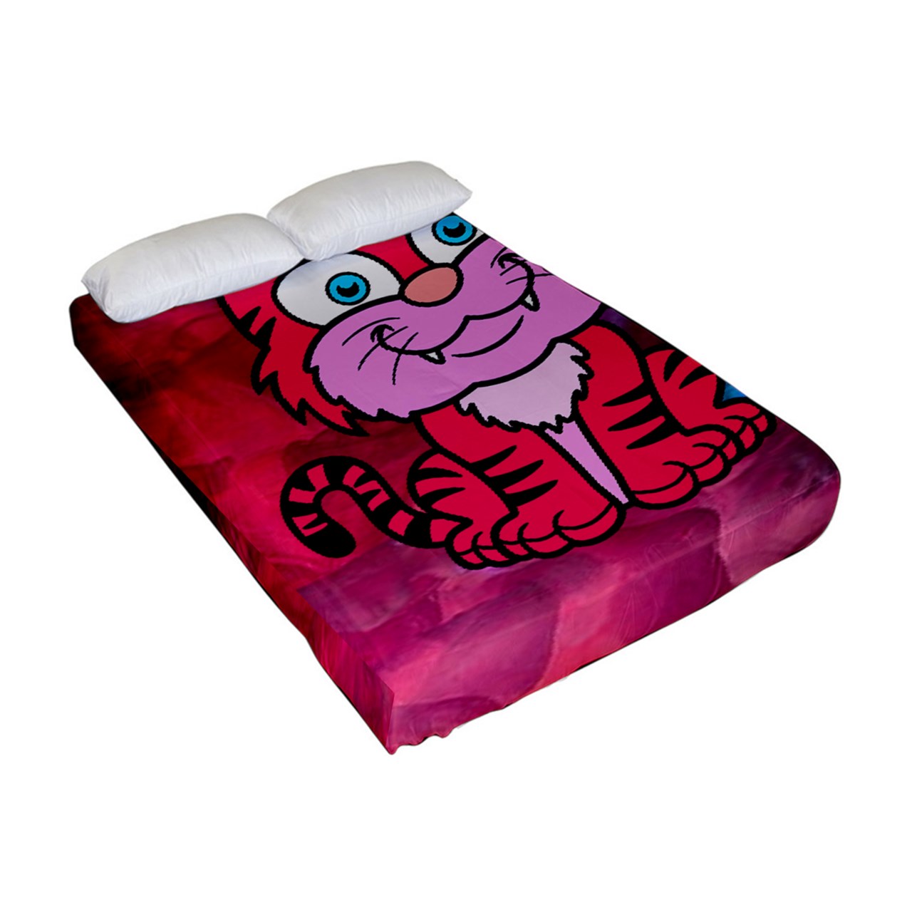 Pink Tiger Fitted Sheet (Full/ Double Size)