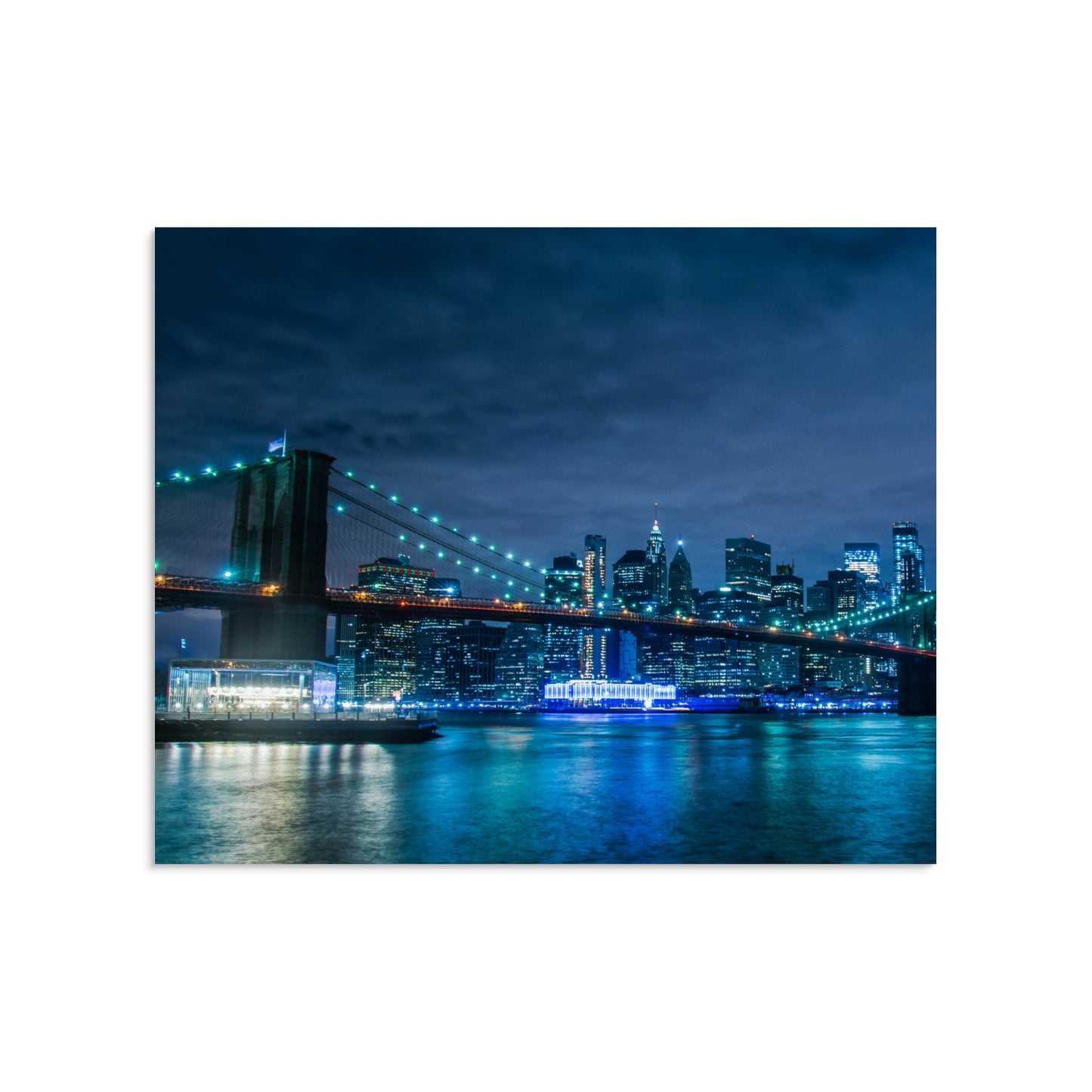 Frame Canvas Print - City of New York - 20"x16" (Made in USA) - Ships to the USA only