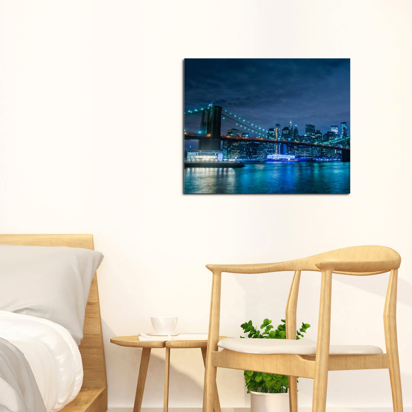 Frame Canvas Print - City of New York - 20"x16" (Made in USA) - Ships to the USA only
