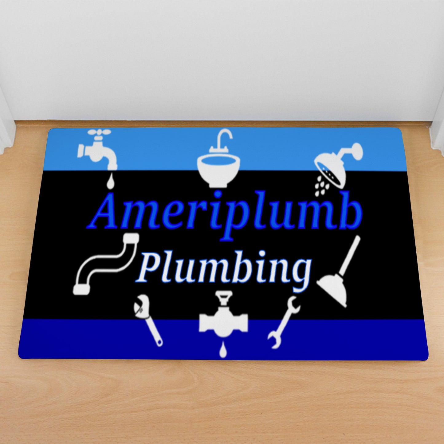 Ameriplumb Plumbing Doormat 24"x16"(Rubber)