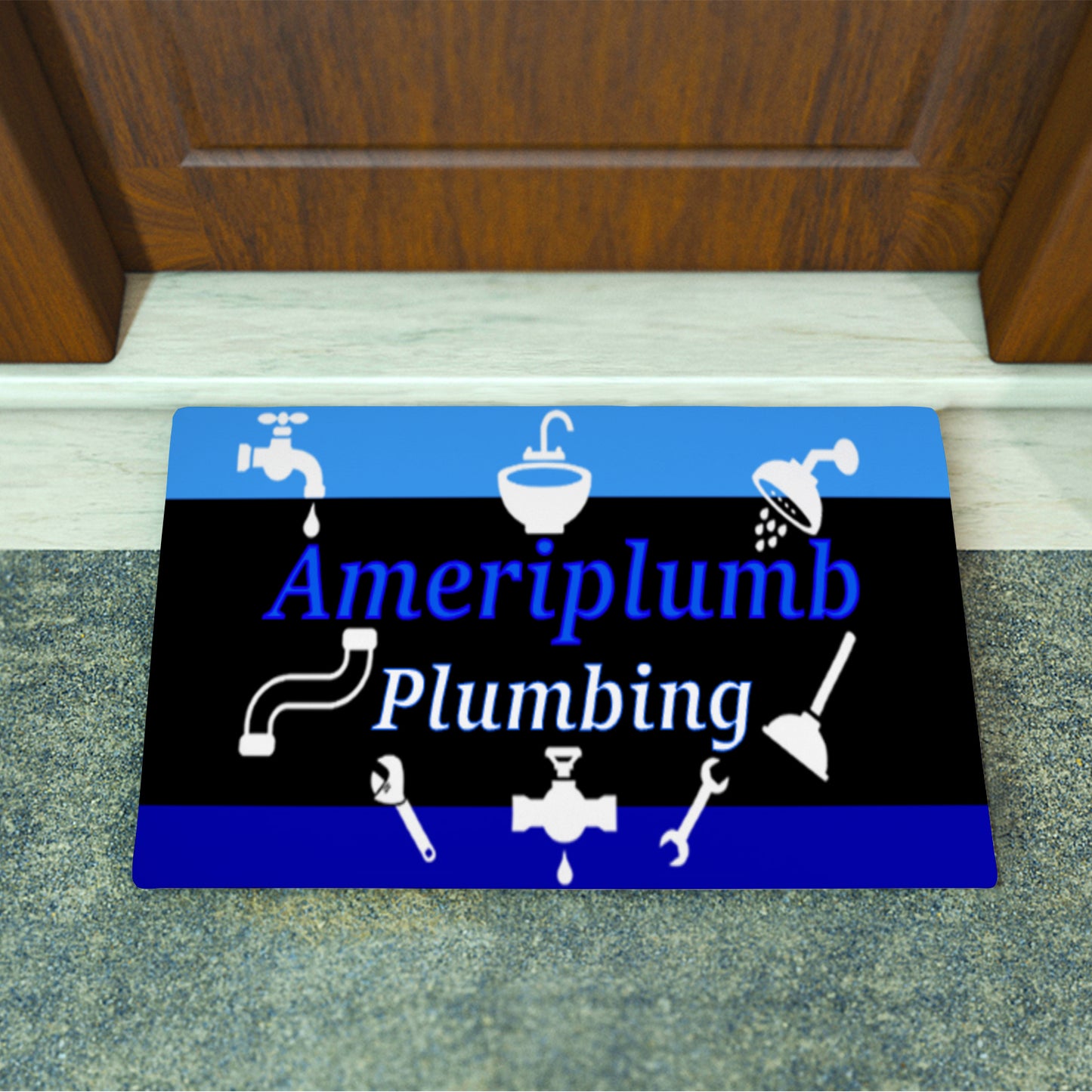 Ameriplumb Plumbing Doormat 24"x16"(Rubber)