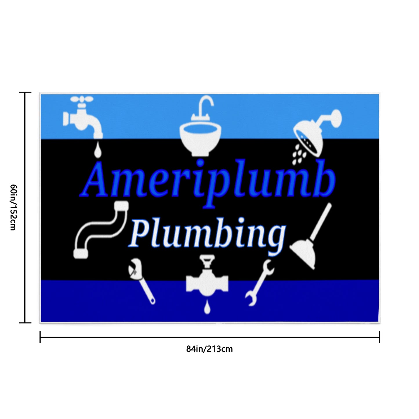 Ameriplumb Plumbing Area Rug 84' x 60'