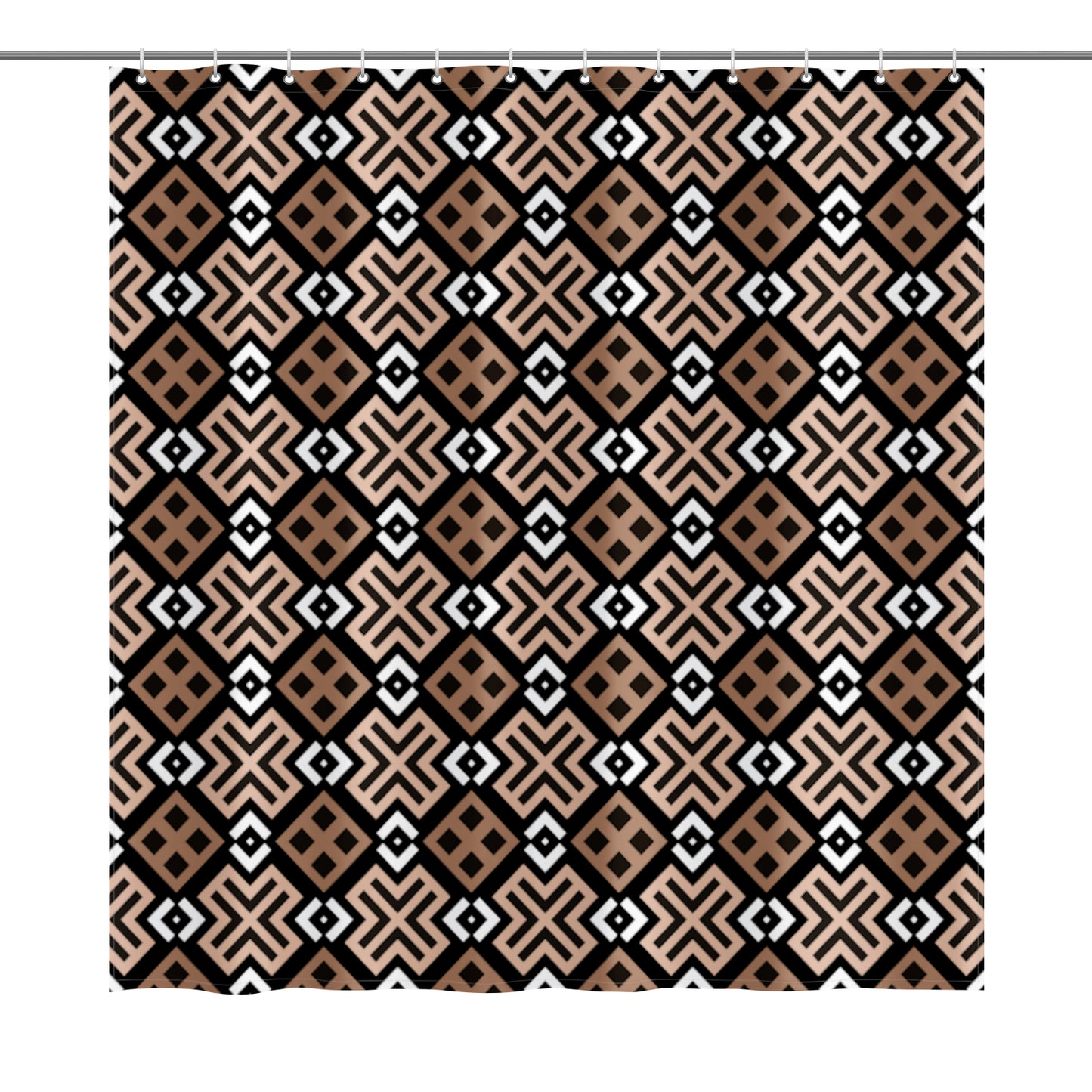 Mocha Loca Shower Curtain 72"x72"