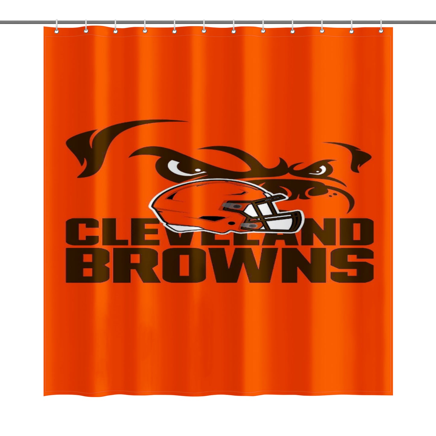 Browns Fan Inspired Shower Curtain 72"x72"