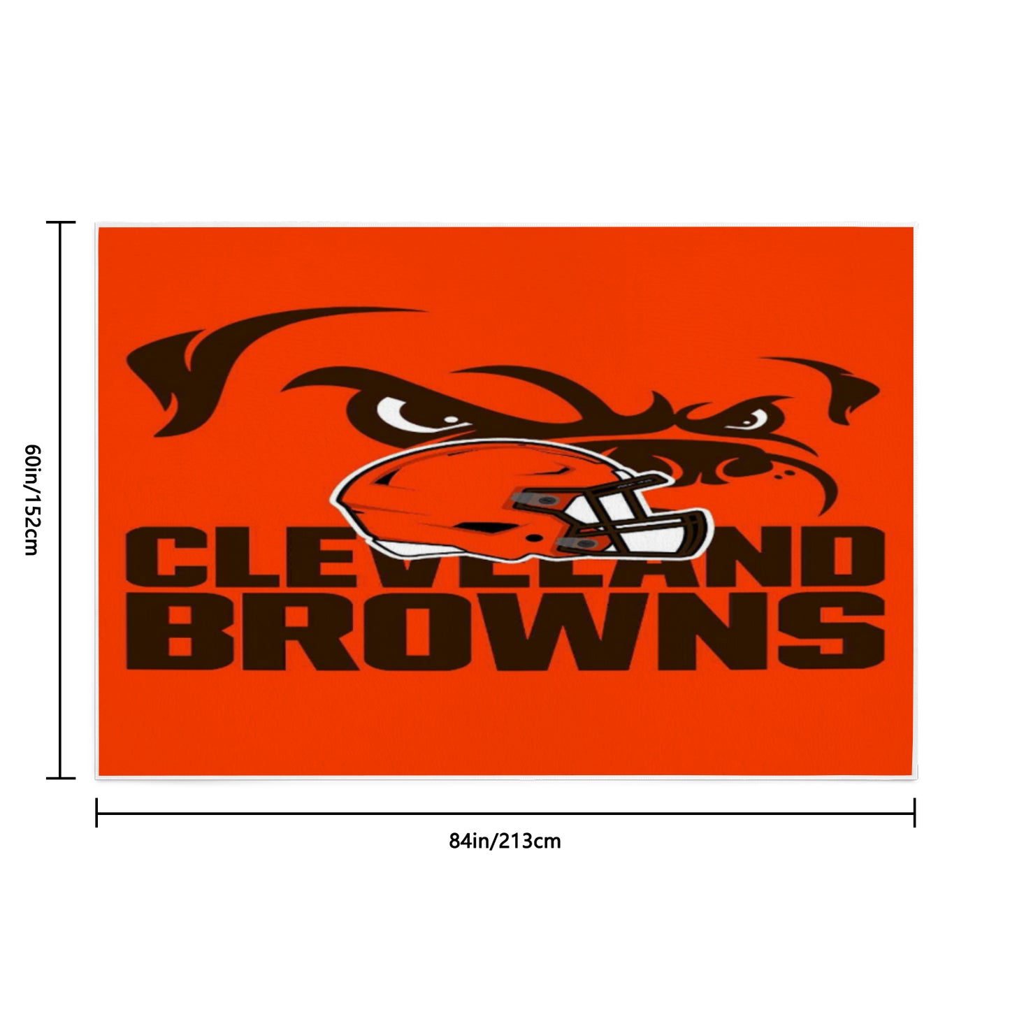 Browns Inspired Area Rug 84' x 60'