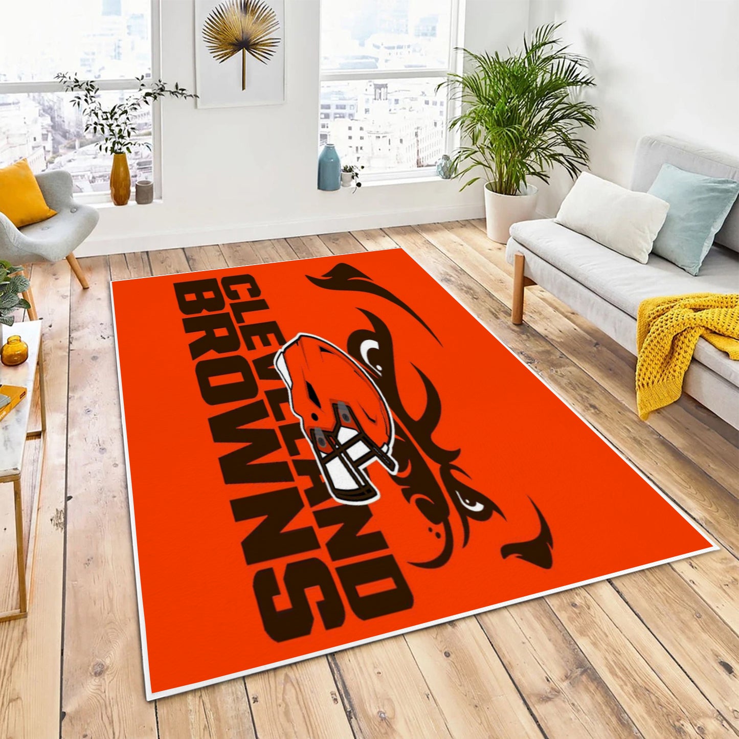 Browns Inspired Area Rug 84' x 60'