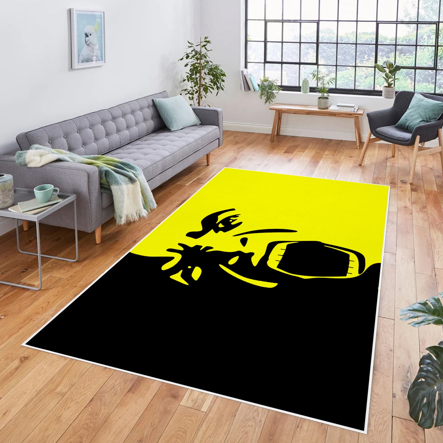 Method 2 Da Madness (Yellow and Black) Area Rug 84' x 60'