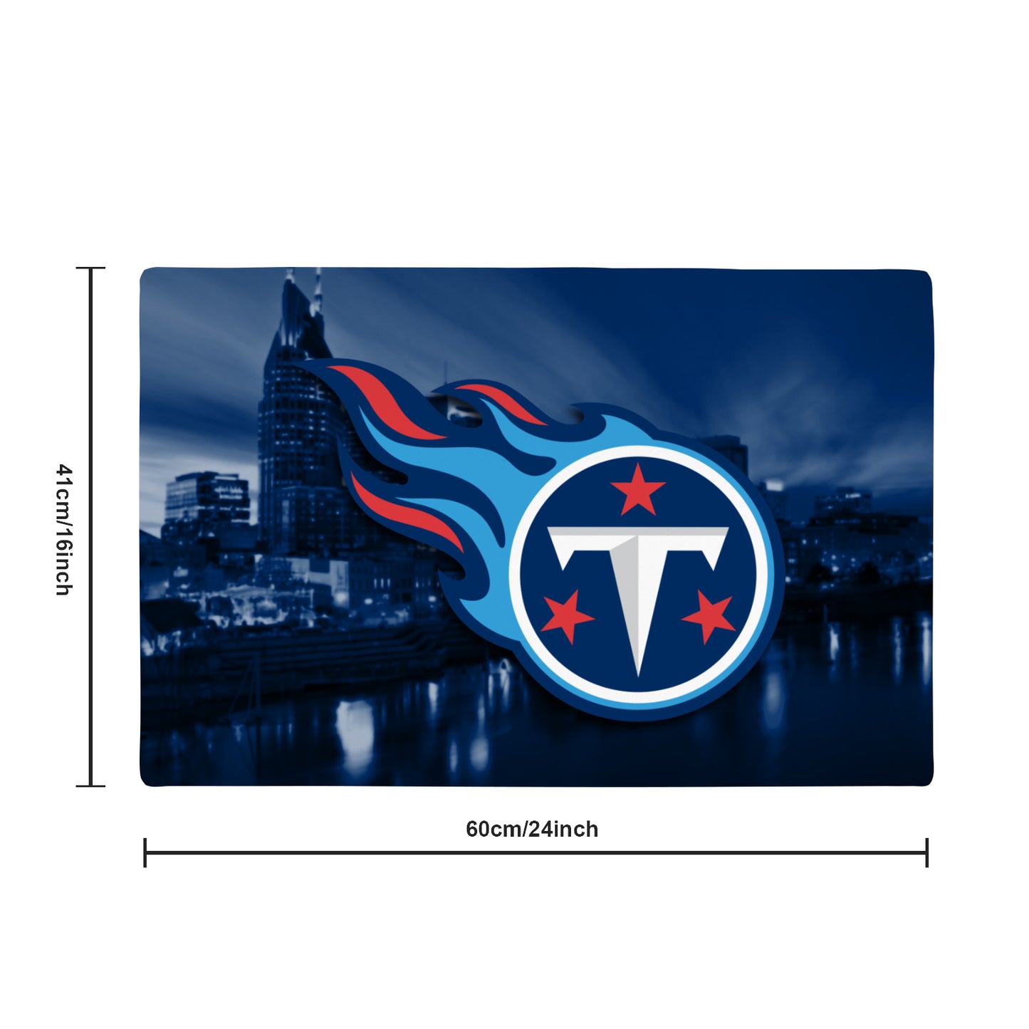 Titans Inspired Doormat 24"x16"(Rubber)