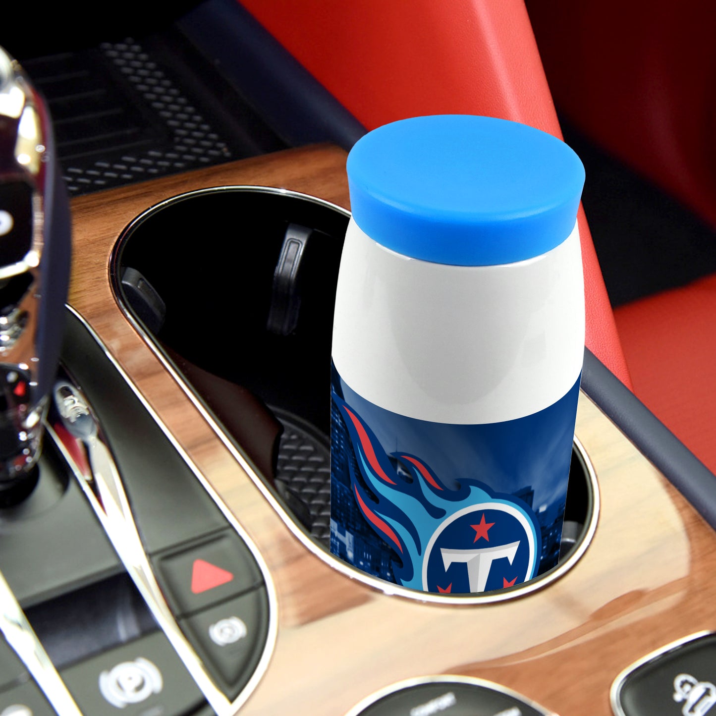 Titans Inspired Fashion Insulated Travel Mug (12 OZ )