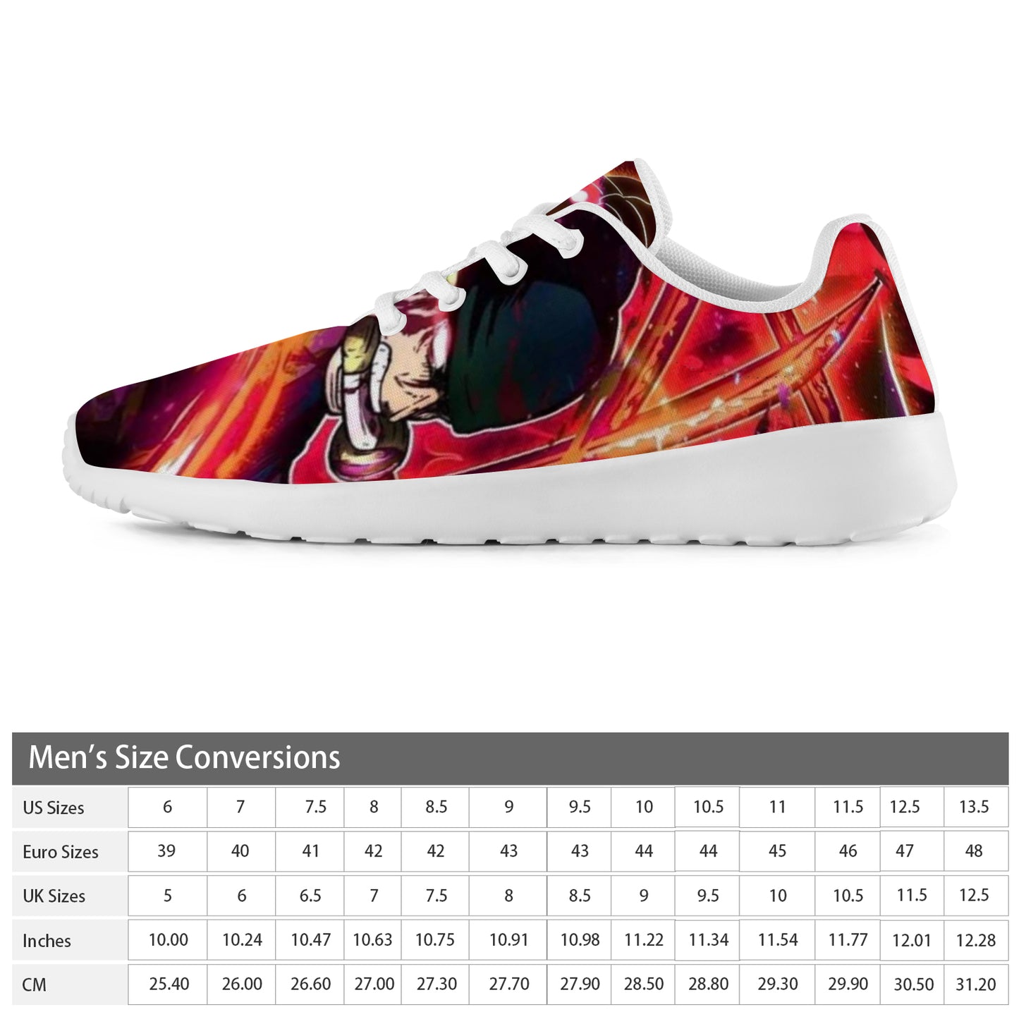 Anime Inspired (Design 1) Men's Athletic Shoes