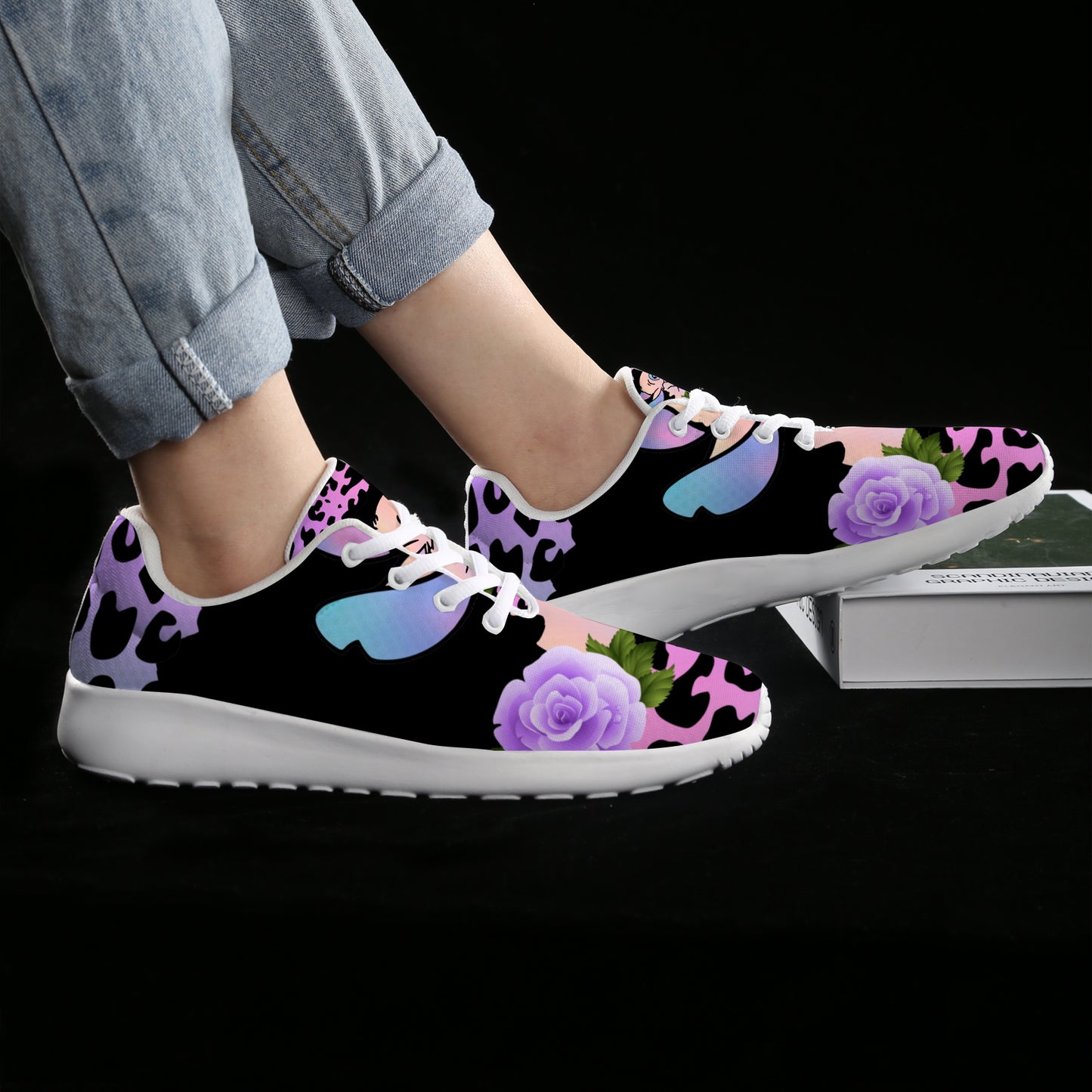 Stitch Inspired Pastel Men's Athletic Shoes