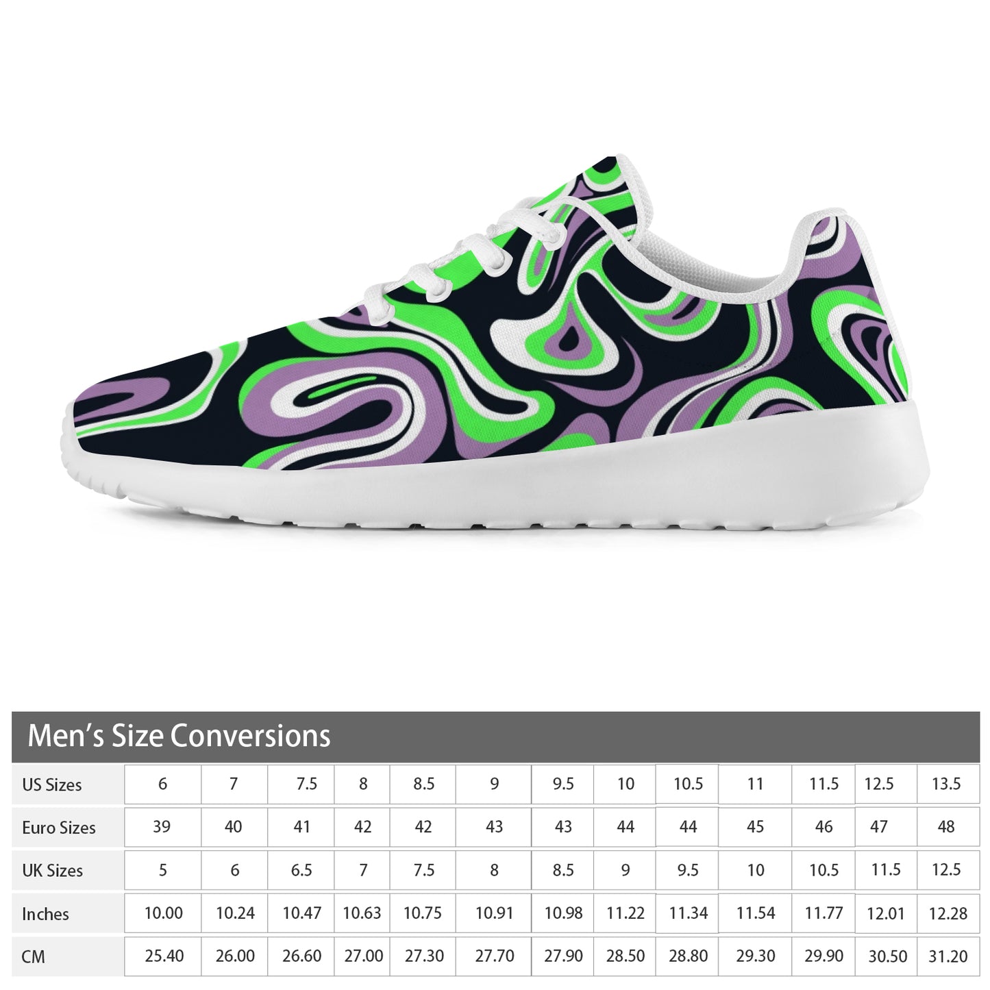 Apple Wave Men's Athletic Shoes