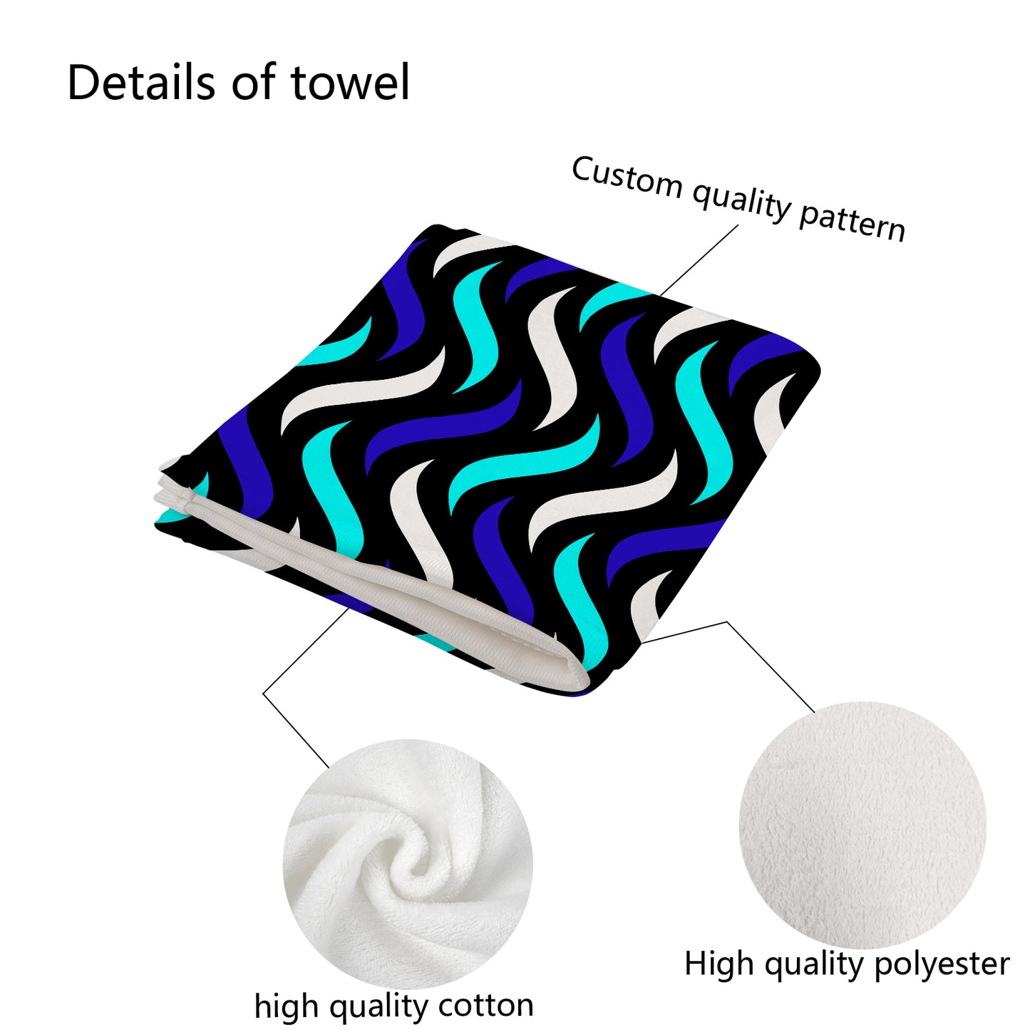 Vibrant Splash Custom Towel 16"x28"