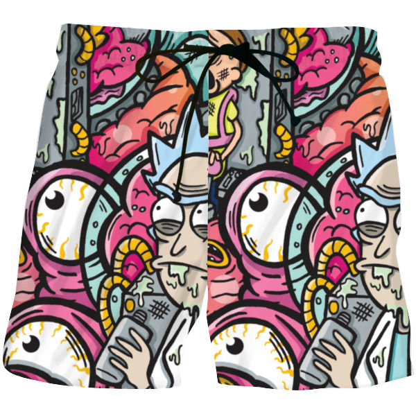 Rick and Morty Inspired "Collage Shorts