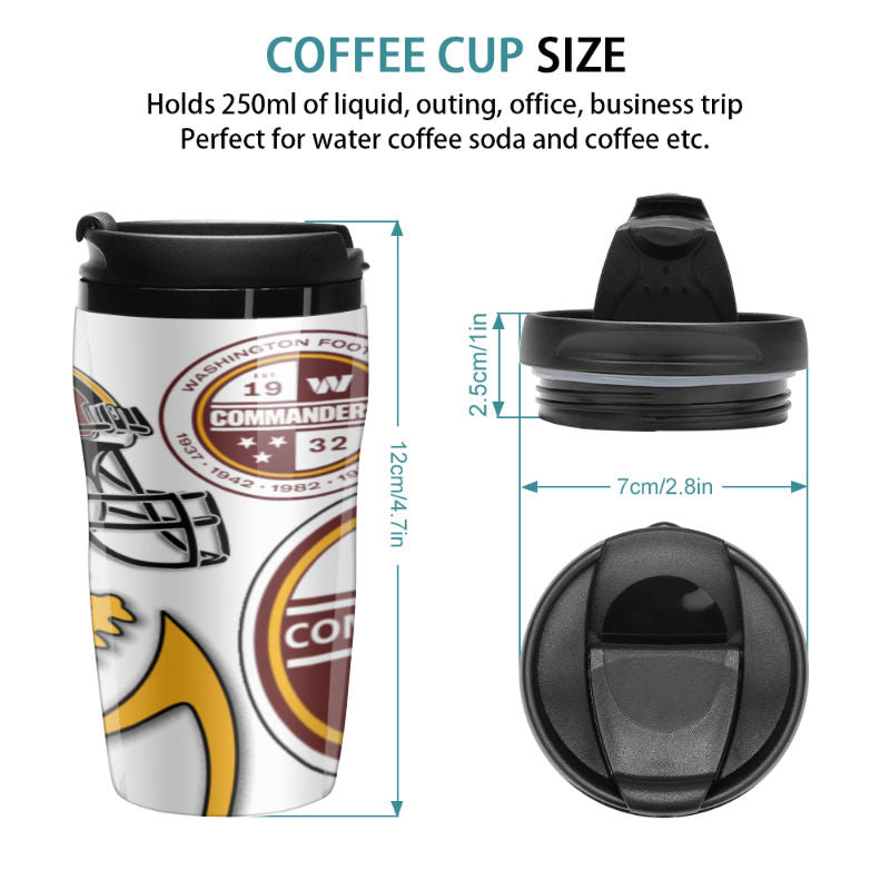 Commanders Inspired Travel Coffee Cup