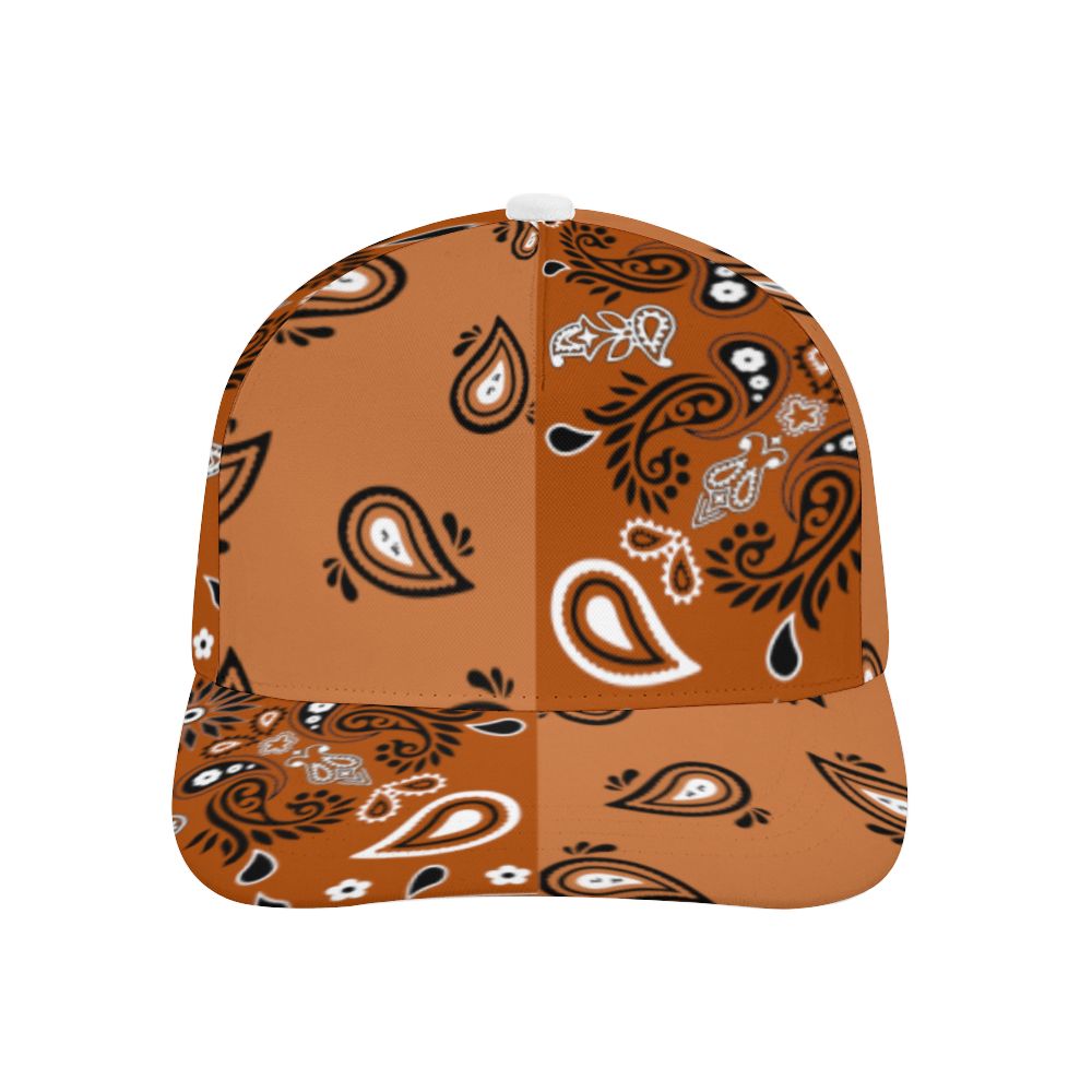 Brown Bandana Pattern Cap